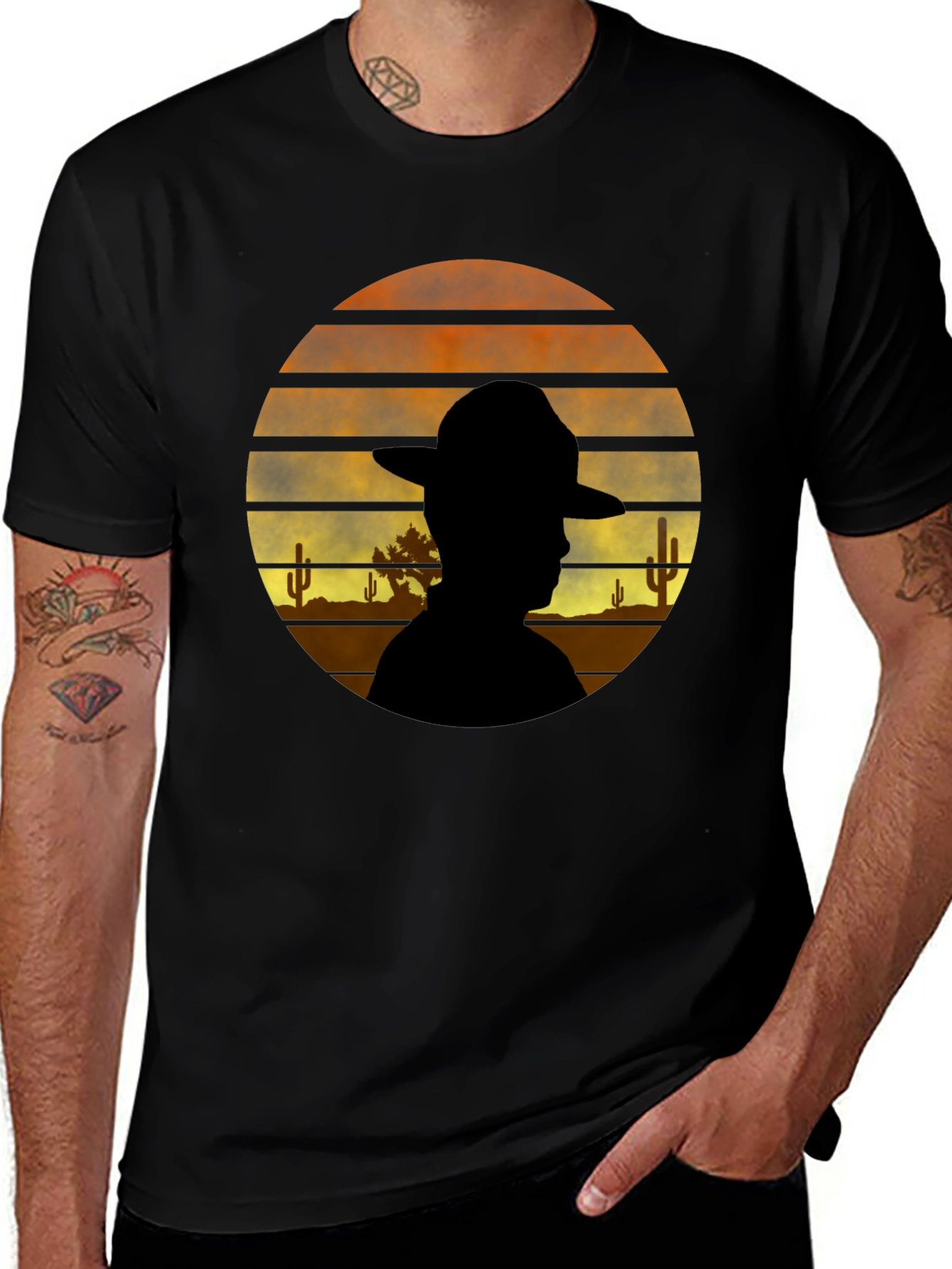 Desert Sunset Graphic T-Shirt
