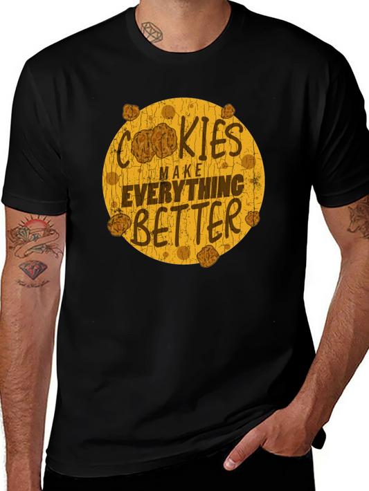 Cookies Make Everything Better Black Graphic Tee