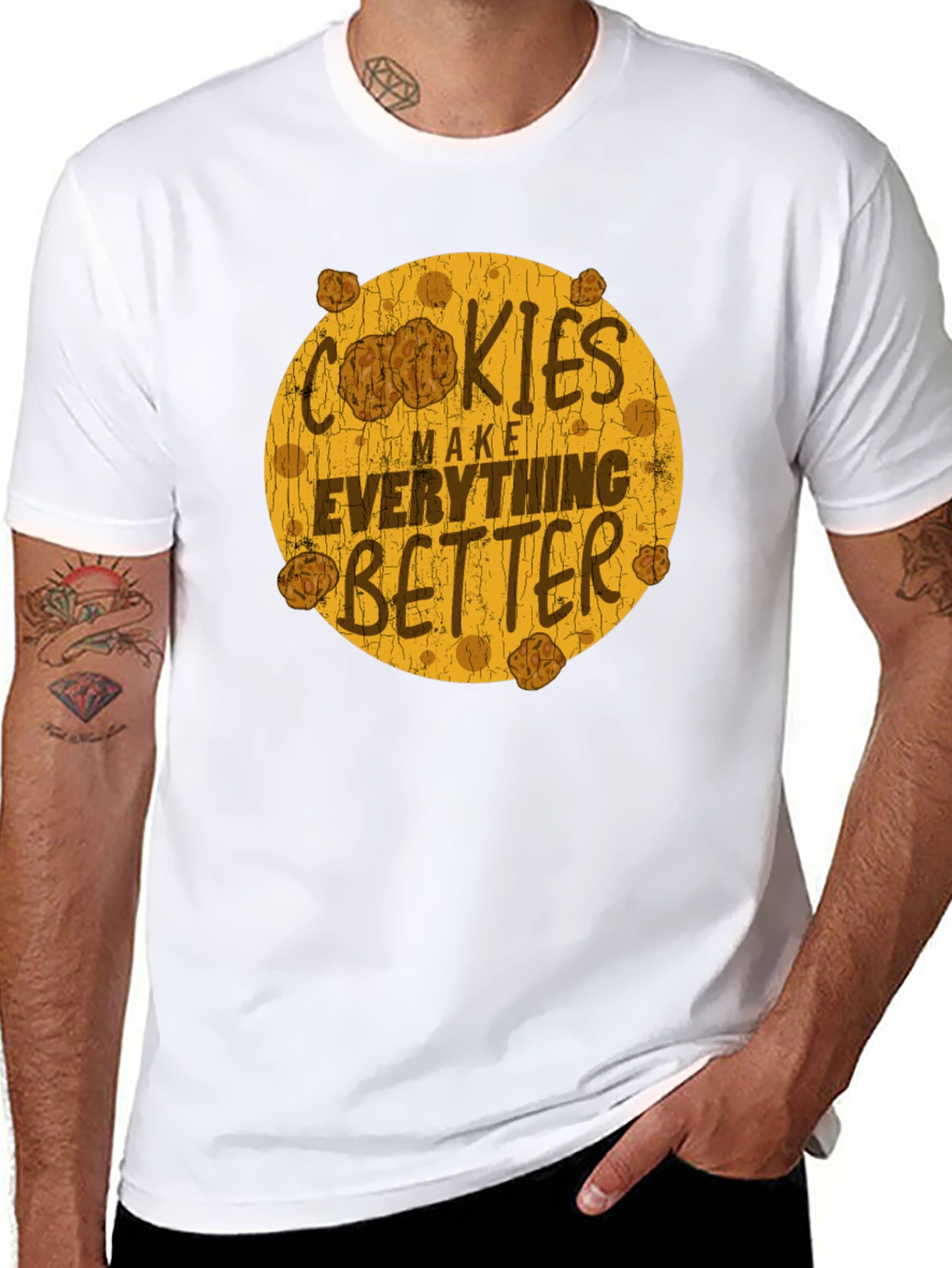 Cookies Make Everything Better Black Graphic Tee