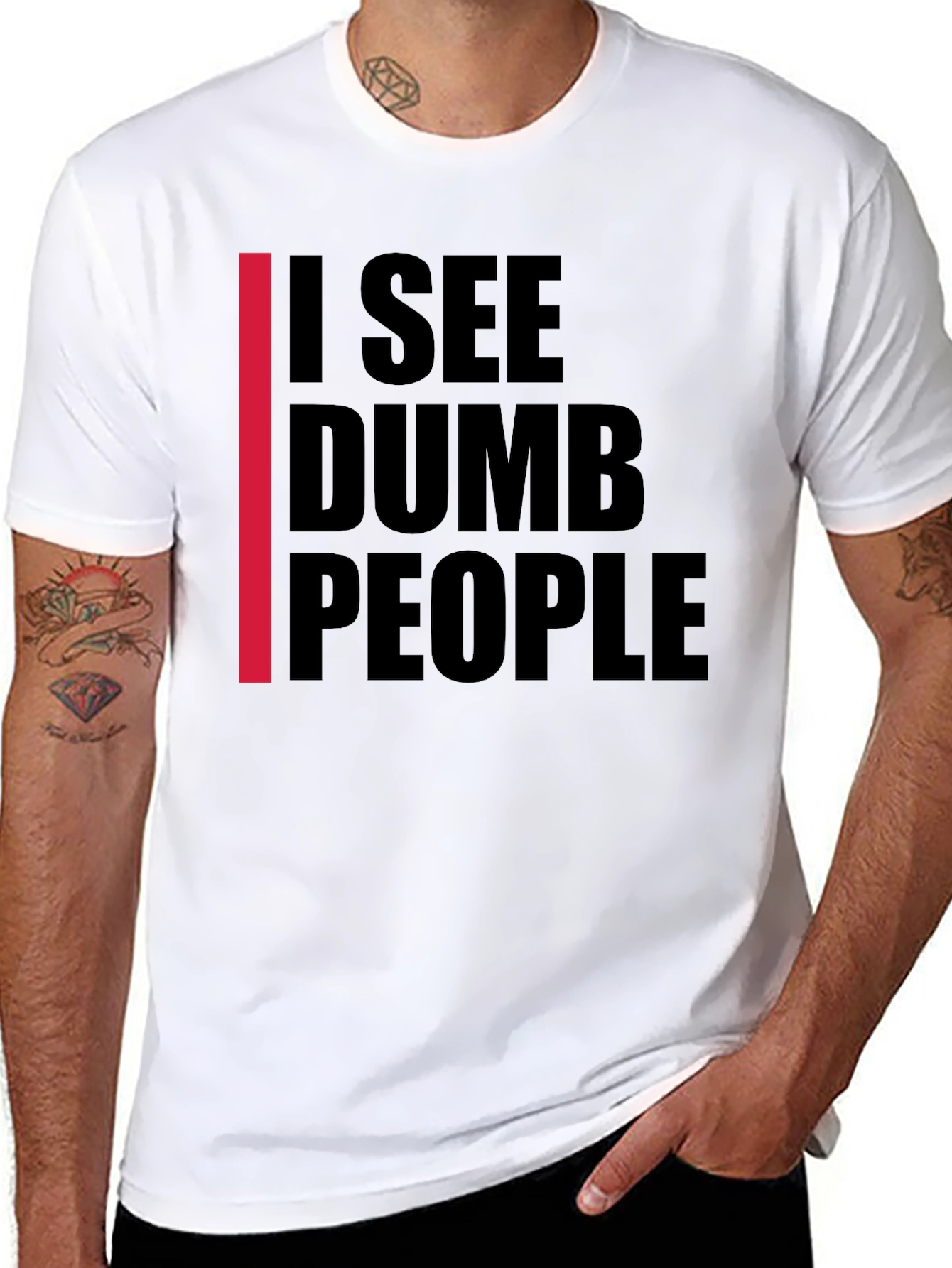 I See Dumb People Graphic T-Shirt