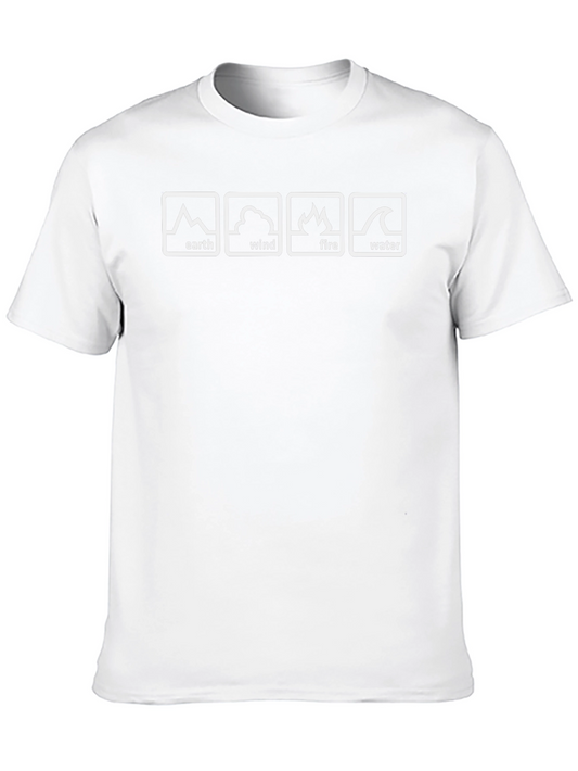 Elemental T-Shirt: Earth Wind Fire Water Design