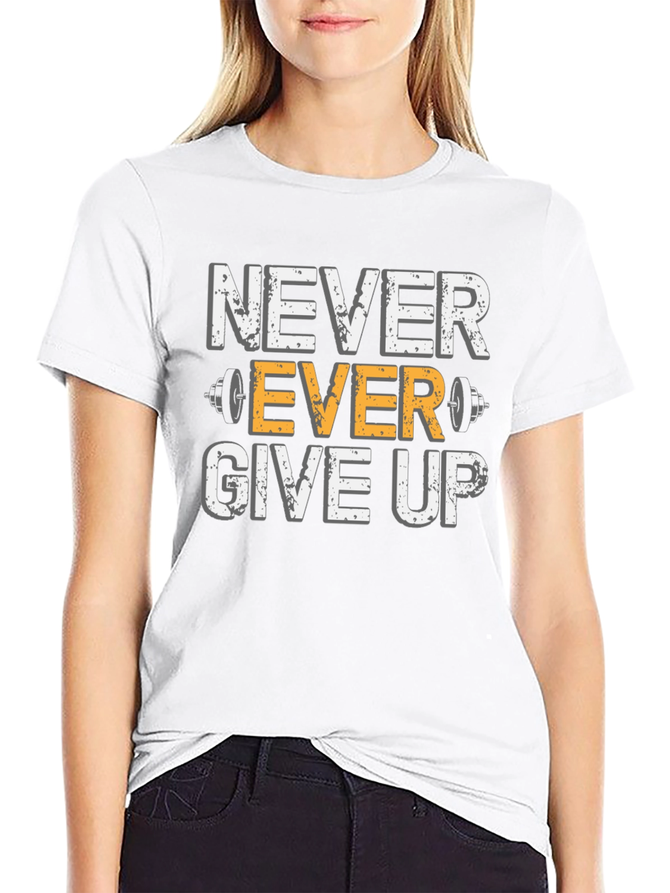 Never Ever Give Up Gym T-Shirt