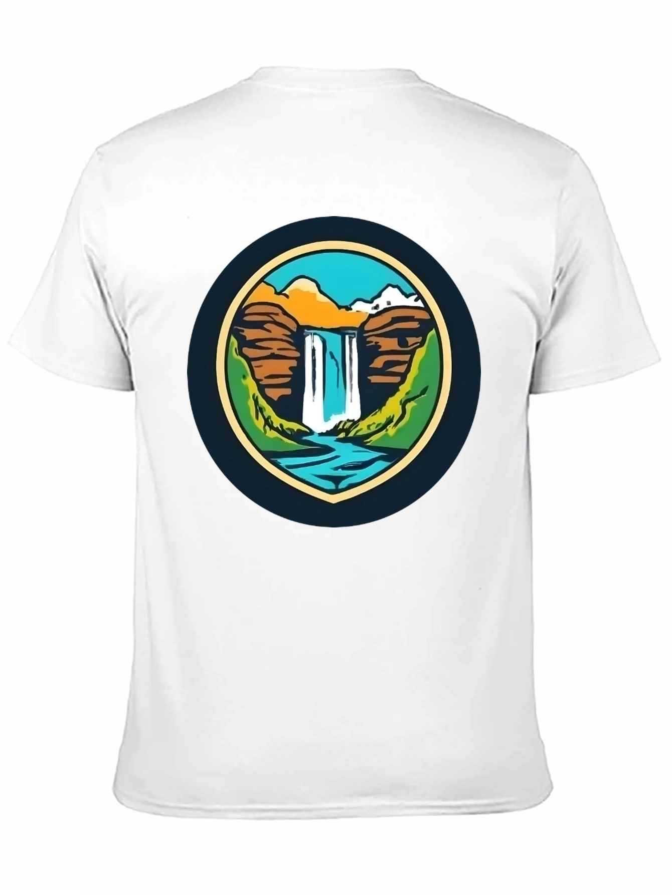 Nature Falls Graphic Tee - Soft Black T-Shirt