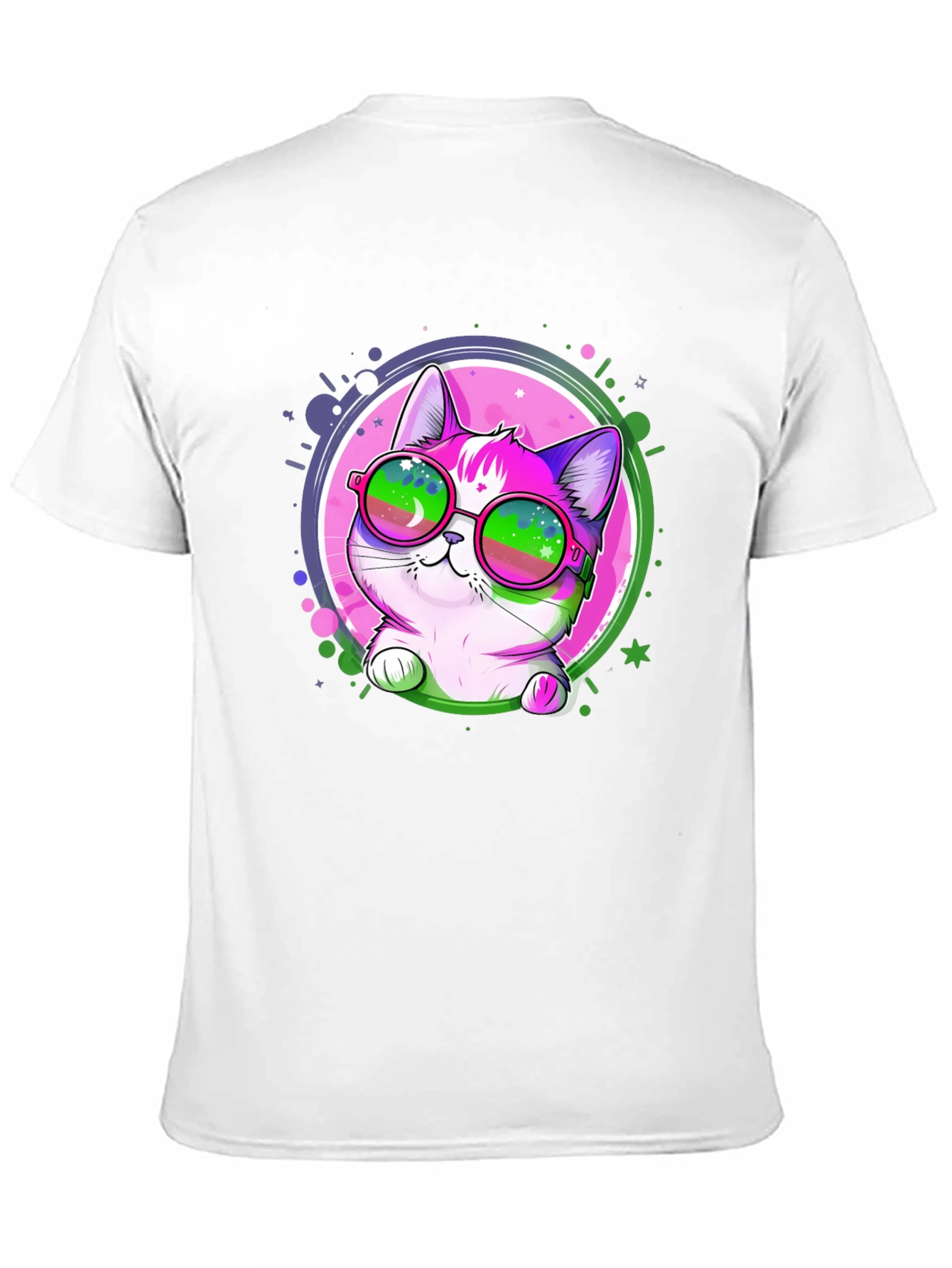 Cool Cat Graphic Tee - Mens Black T-Shirt
