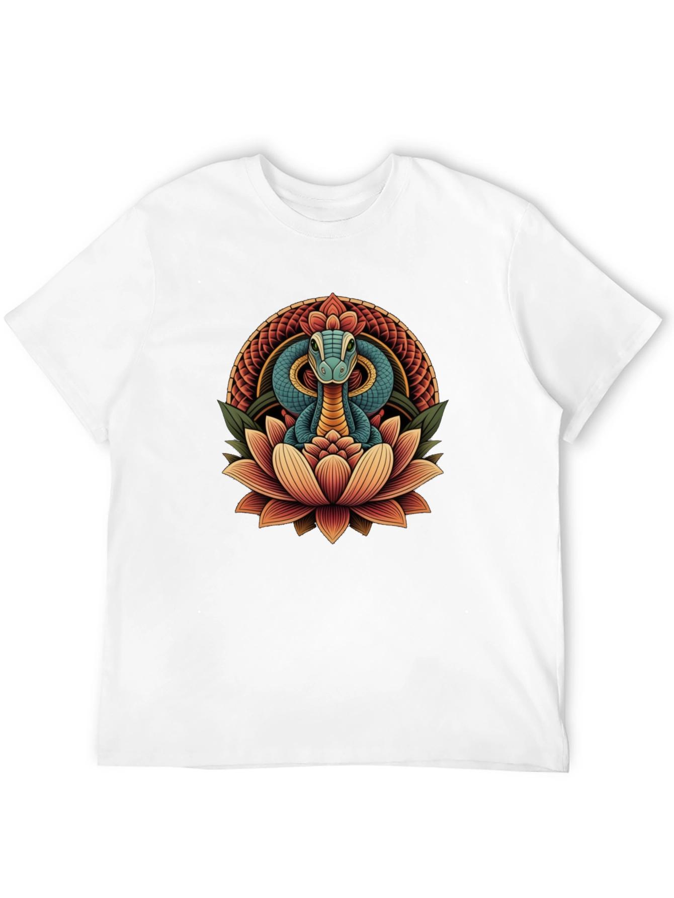 Snake Lotus Graphic Tee - Stylish Unisex Design