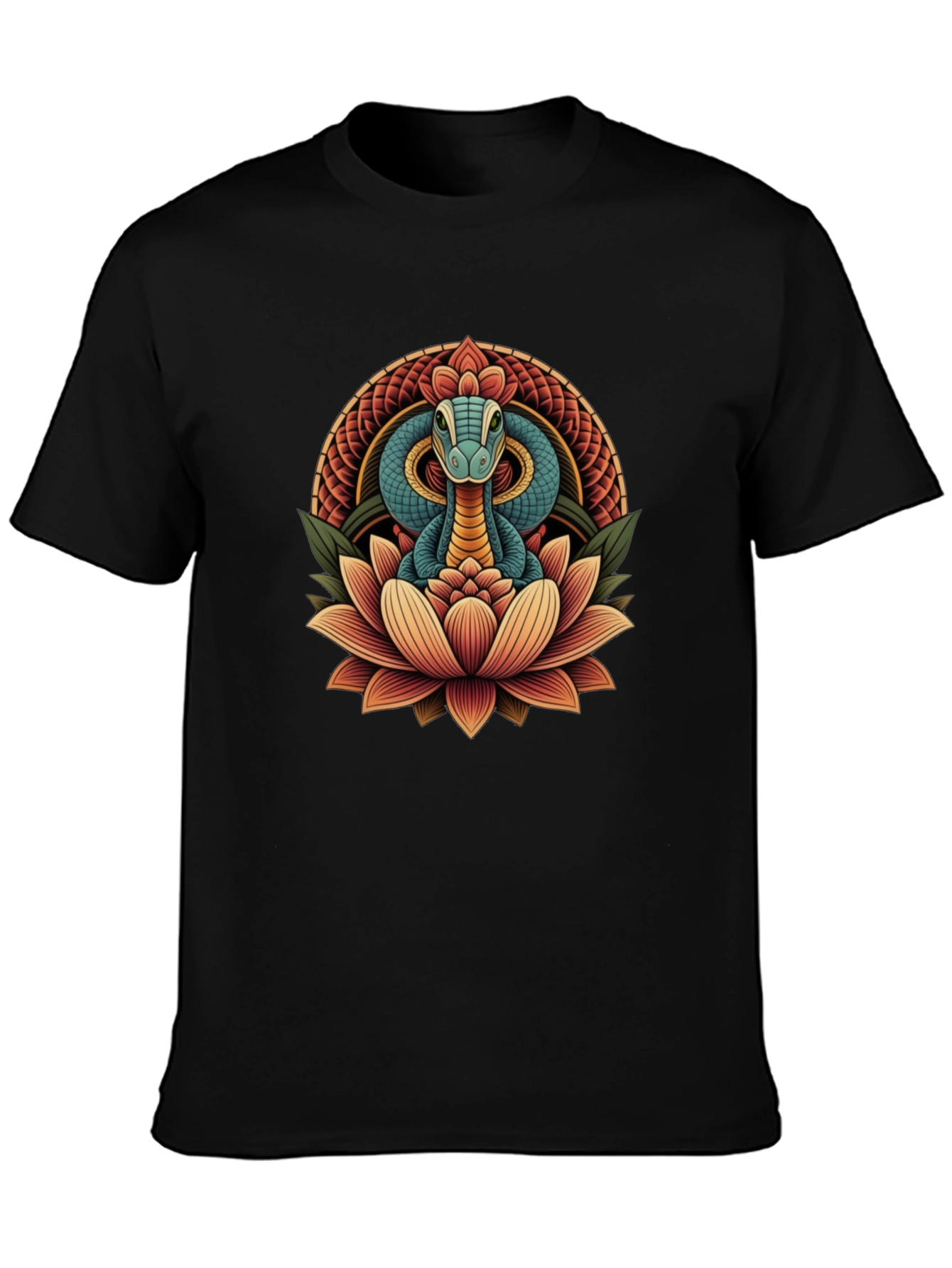 Snake Lotus Graphic Tee - Stylish Unisex Design