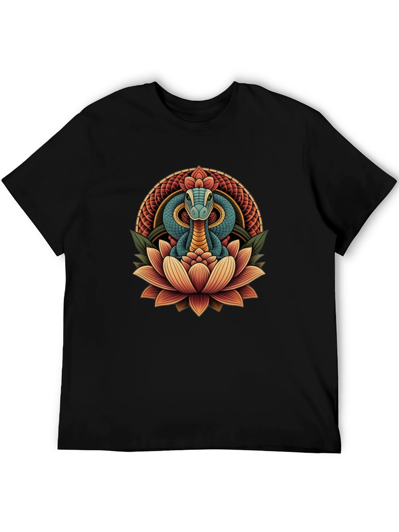 Snake Lotus Graphic Tee - Stylish Unisex Design