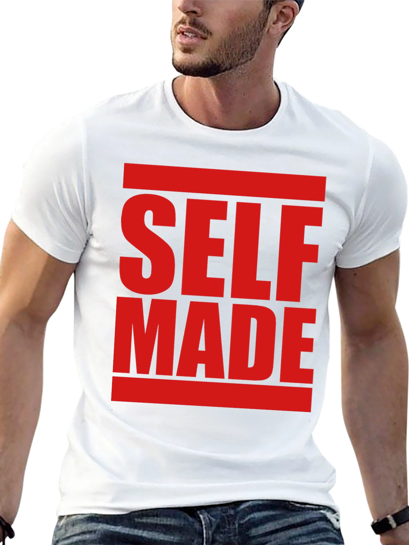 Self Made Graphic Tee - Bold Statement Shirt