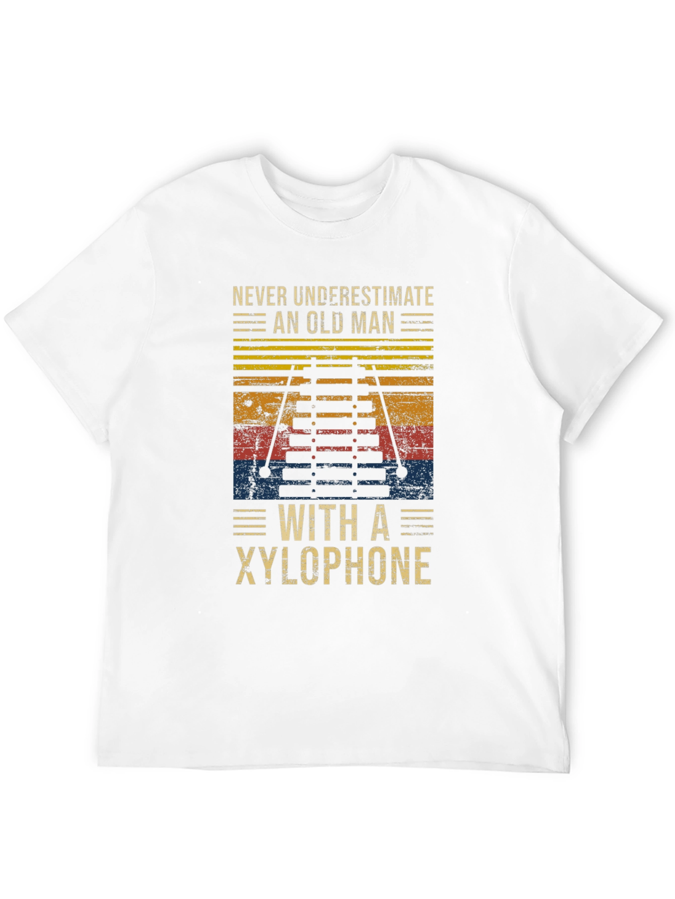 Old Man Xylophone Graphic Tee - Black