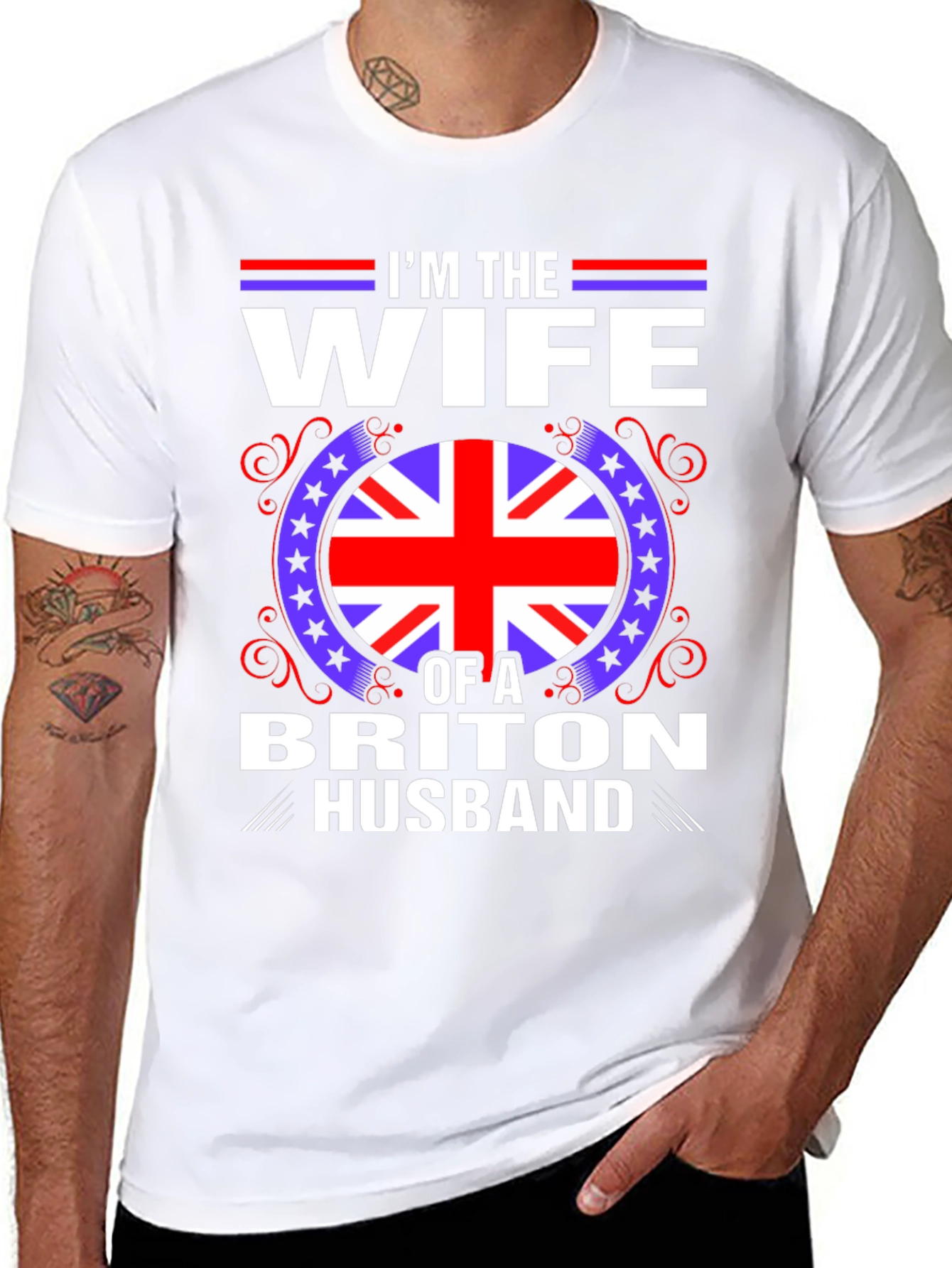 Wife of a Briton Husband T-Shirt