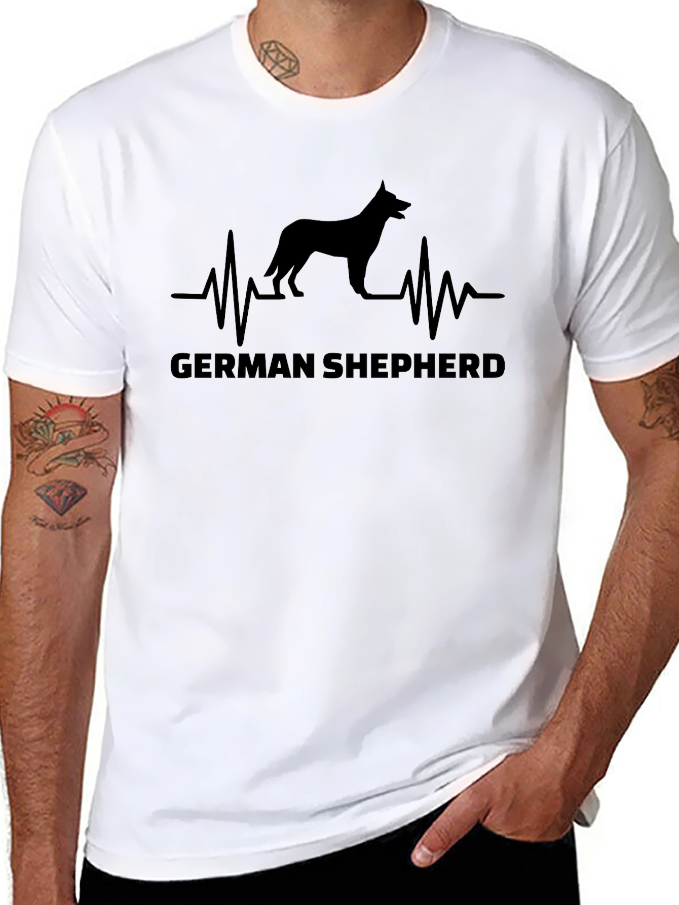 German Shepherd Heartbeat T-Shirt
