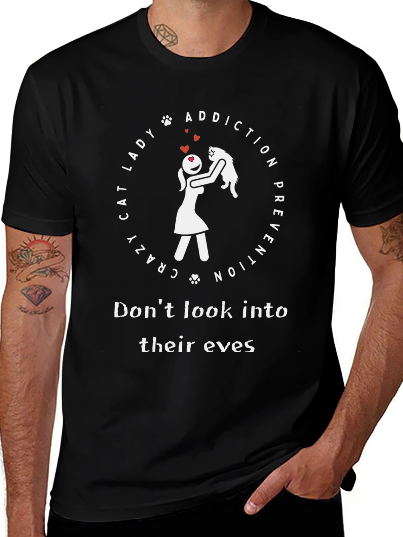 Crazy Cat Lady T-Shirt - Addiction Prevention