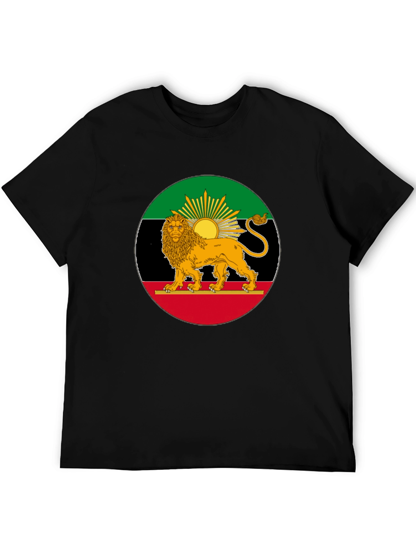 Lion Flag Black T-Shirt