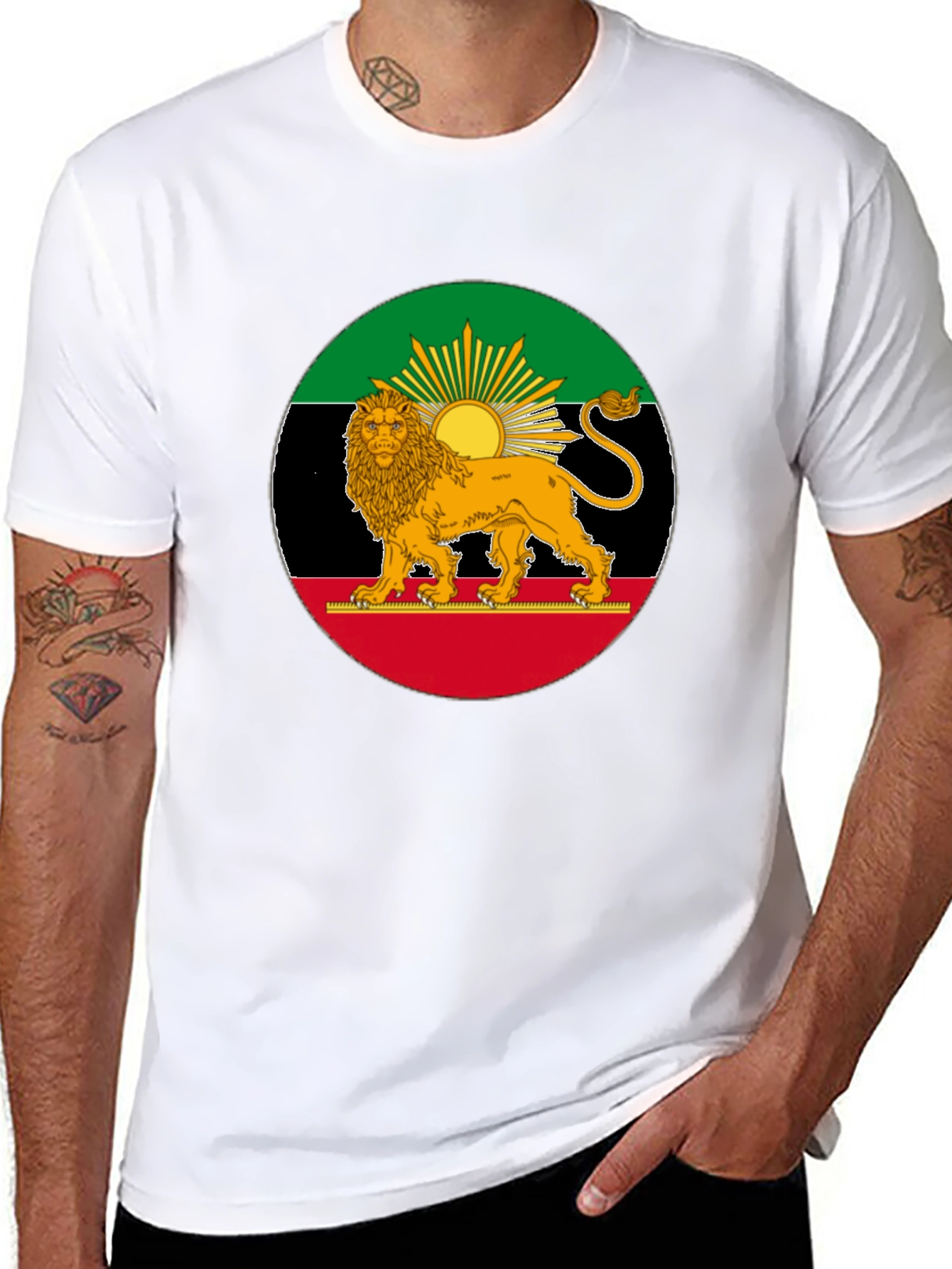 Lion Flag Black T-Shirt