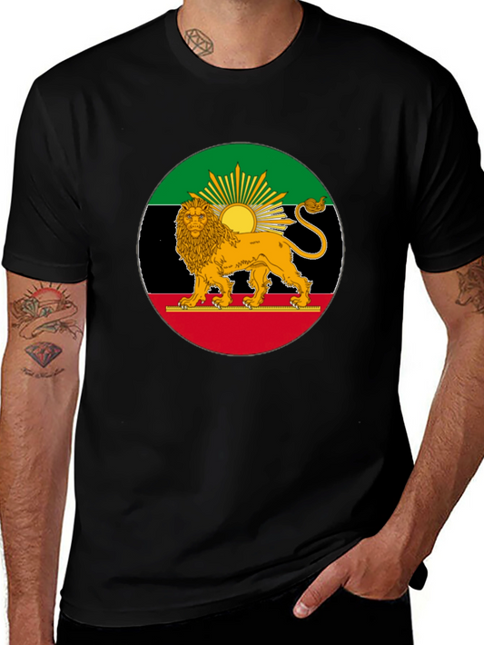 Lion Flag Black T-Shirt