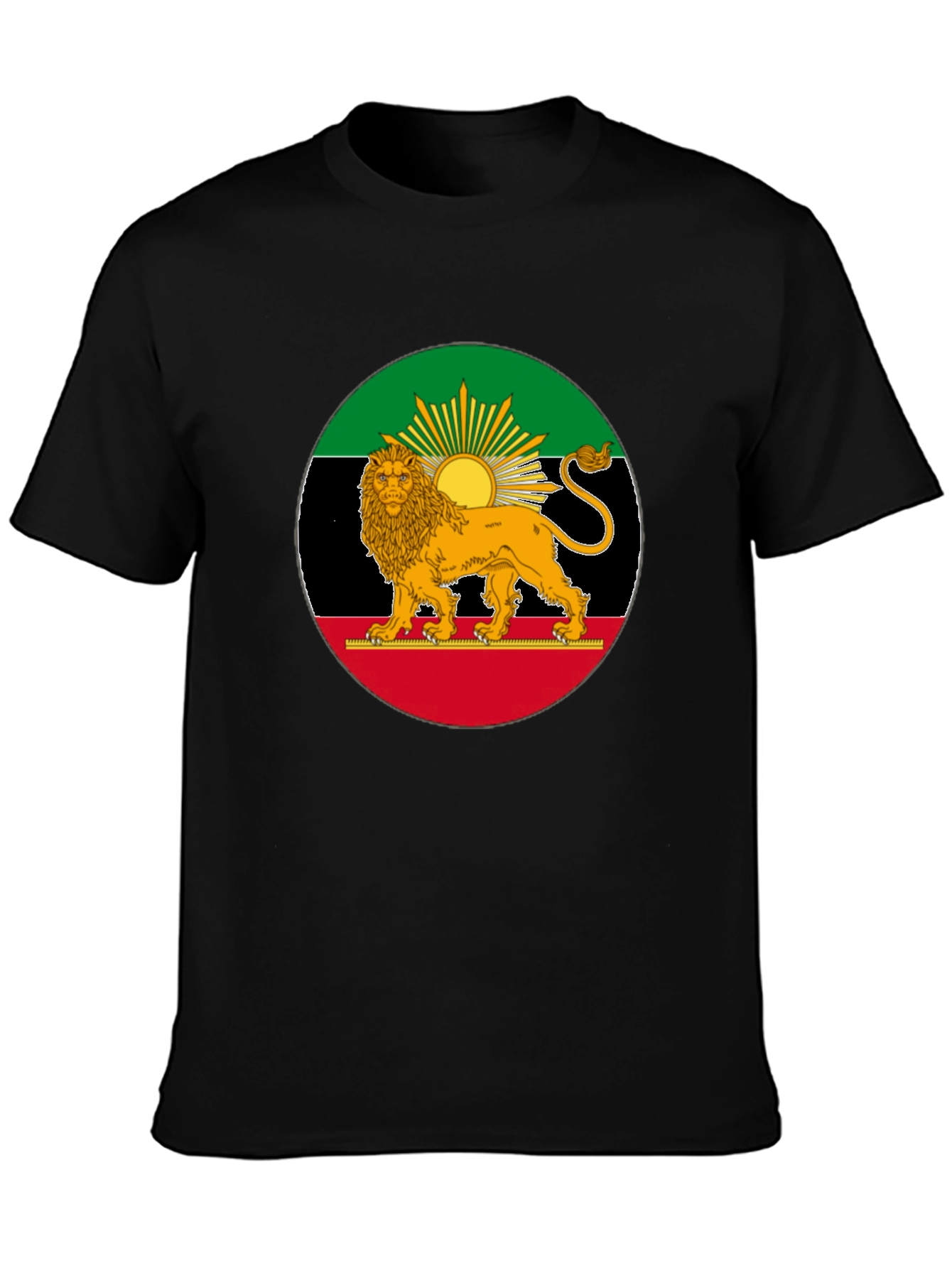 Lion Flag Black T-Shirt