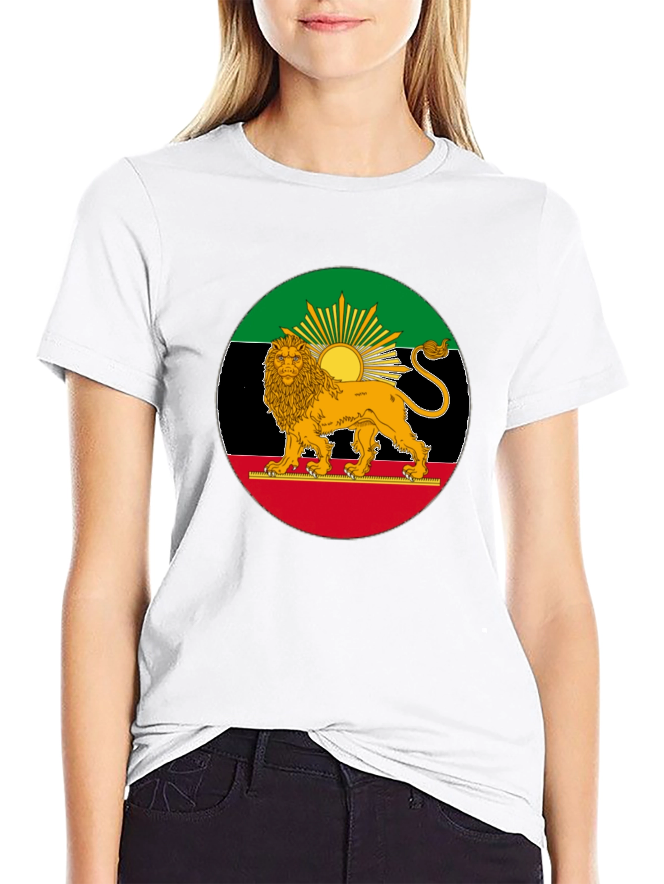 Lion Flag Black T-Shirt