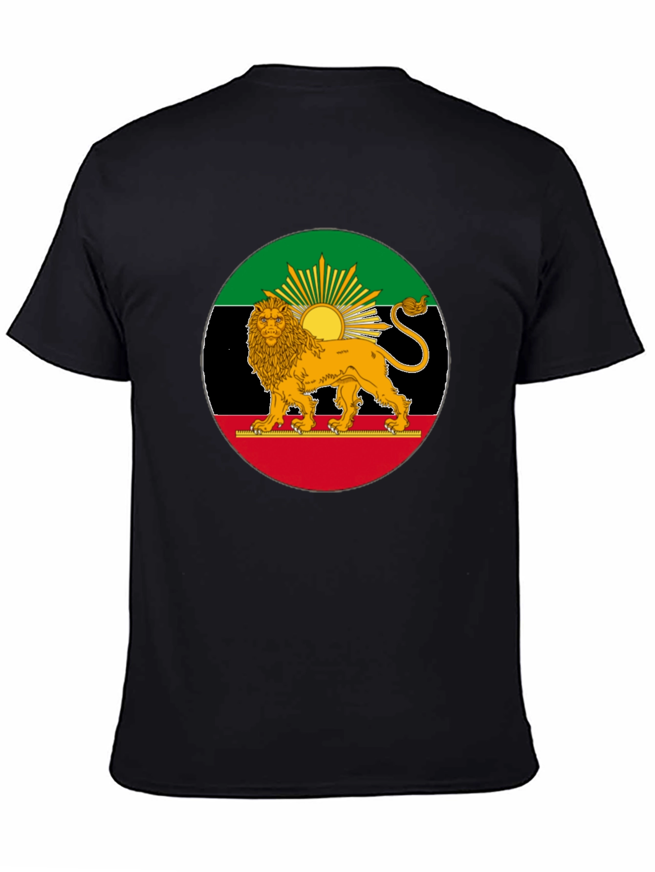 Lion Flag Black T-Shirt