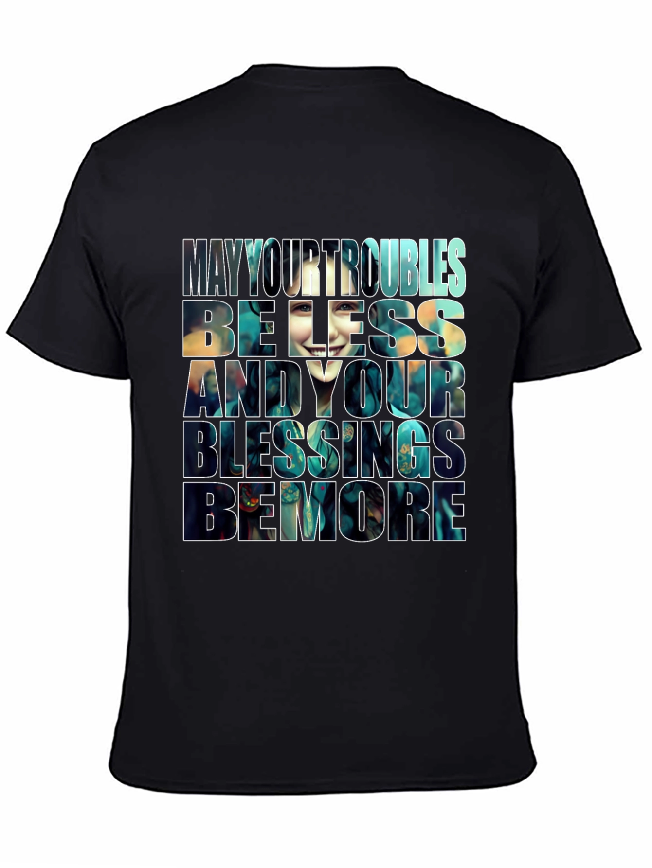 Inspirational Graphic T-Shirt - Blessings Design