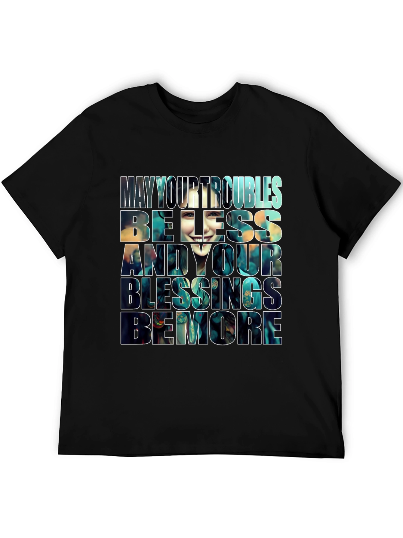 Inspirational Graphic T-Shirt - Blessings Design