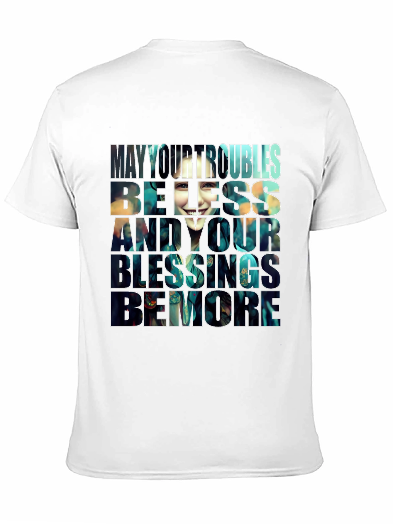 Inspirational Graphic T-Shirt - Blessings Design