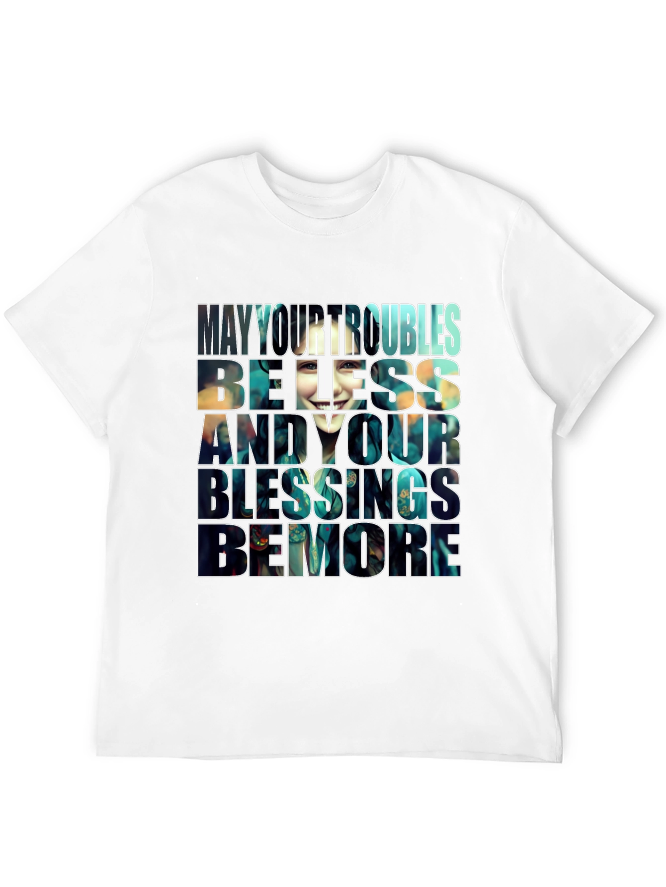 Inspirational Graphic T-Shirt - Blessings Design