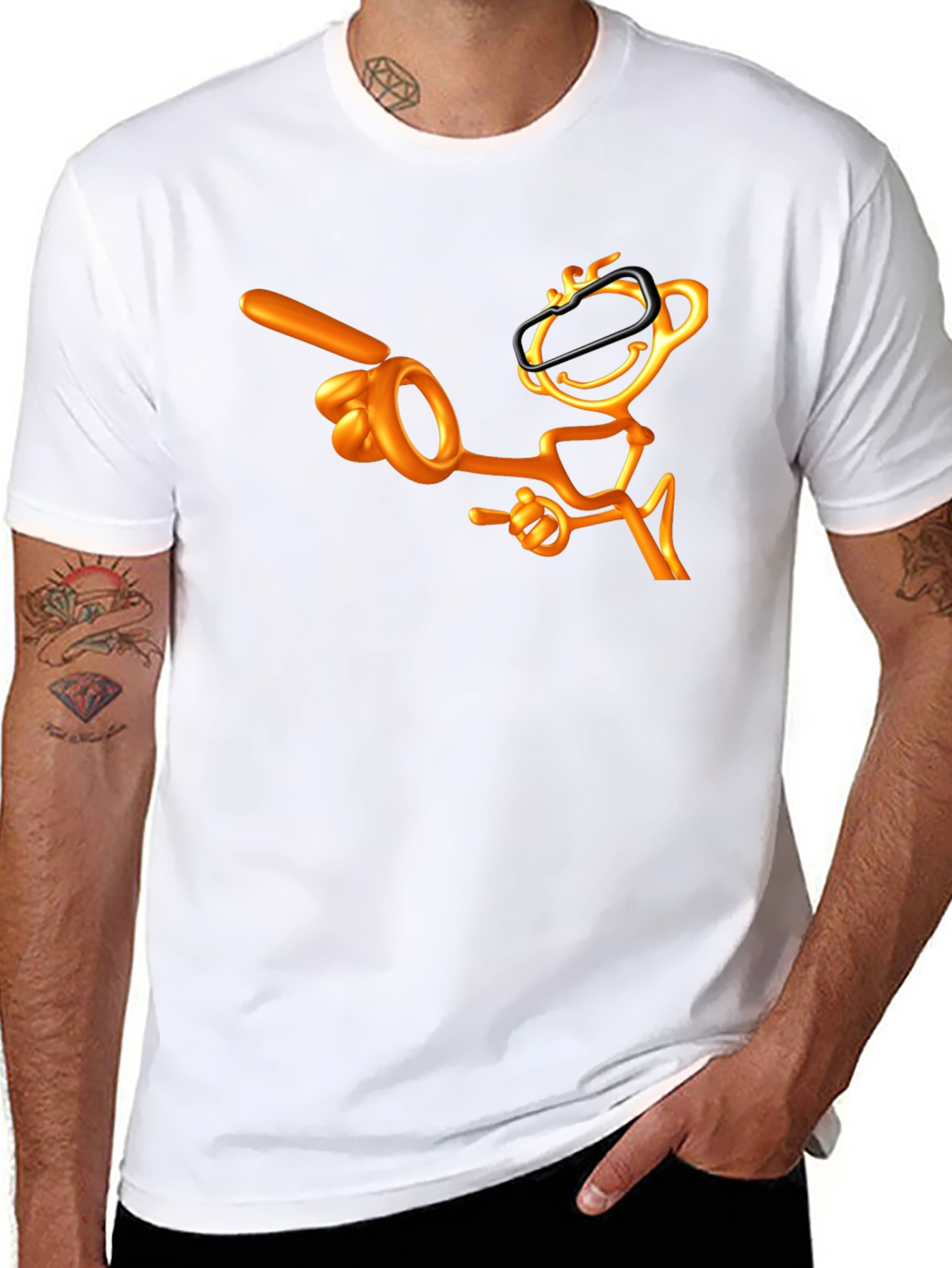 Funny Graphic Tee: Stick Figure VR