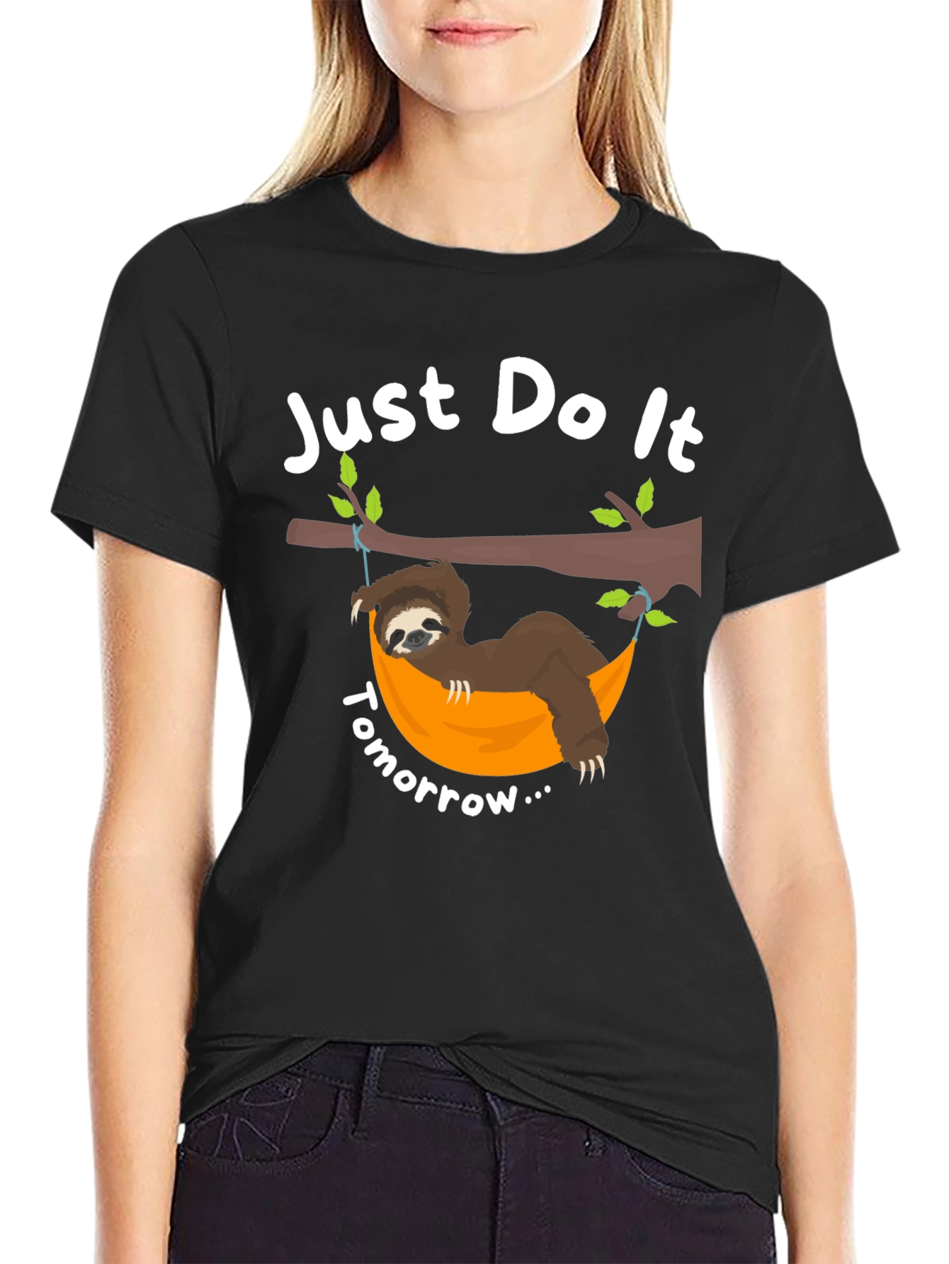 Just Do It Tomorrow Sloth Graphic T-Shirt