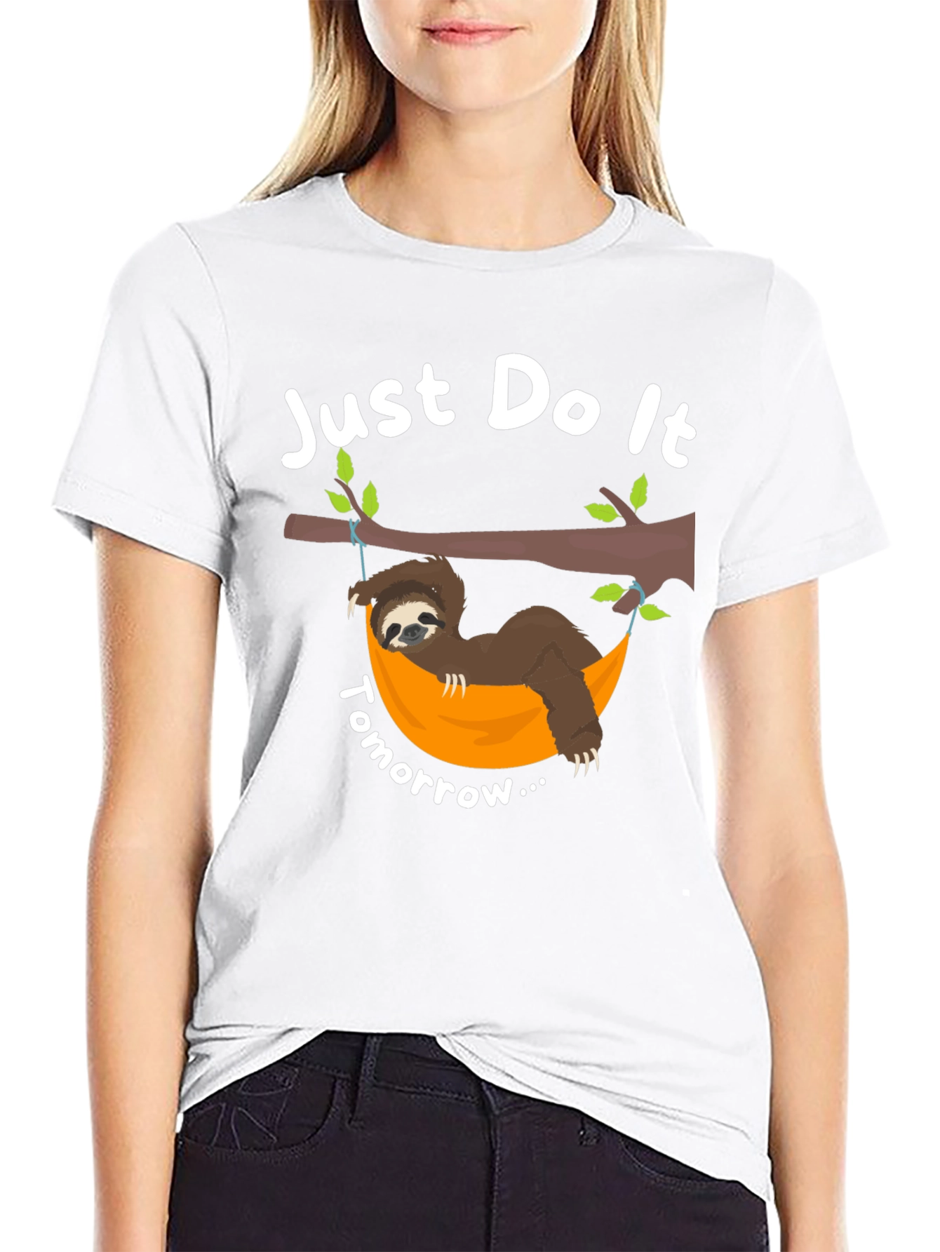 Just Do It Tomorrow Sloth Graphic T-Shirt