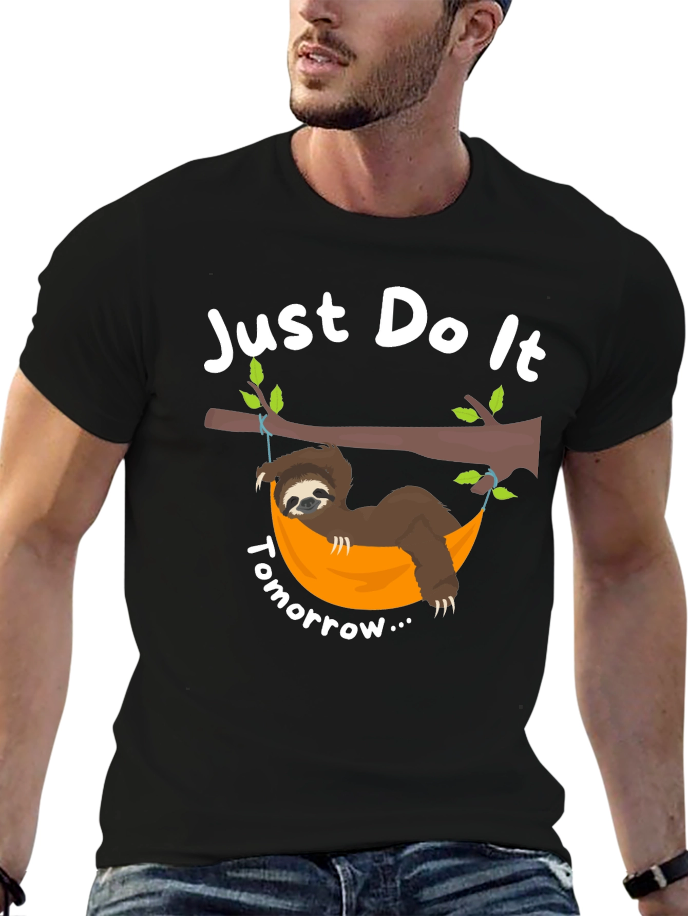 Just Do It Tomorrow Sloth Graphic T-Shirt