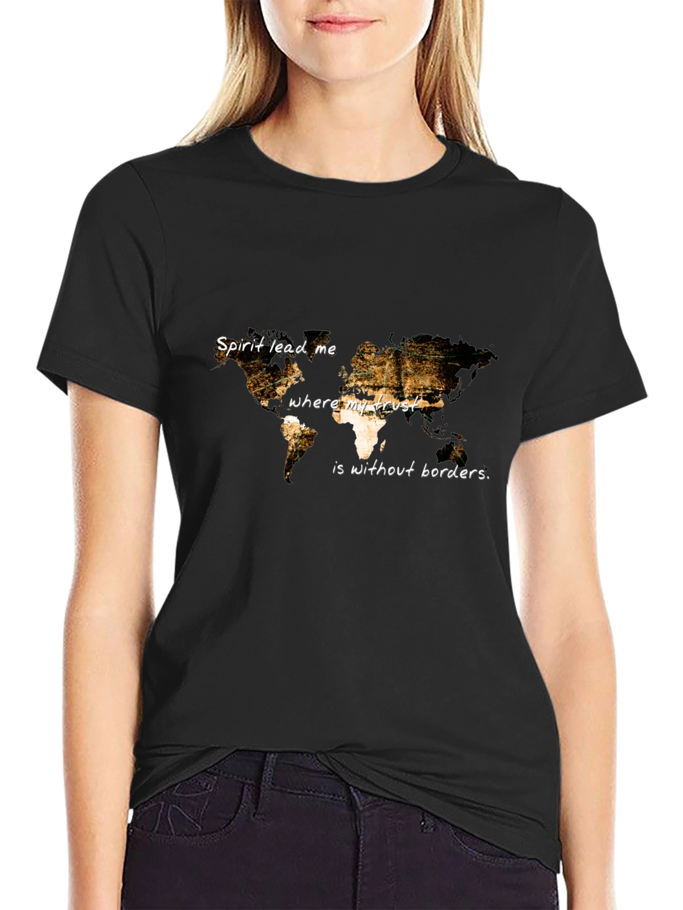 Spirit Lead Me Map Graphic Tee - Unisex