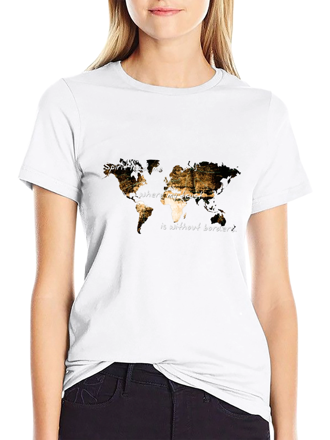 Spirit Lead Me Map Graphic Tee - Unisex