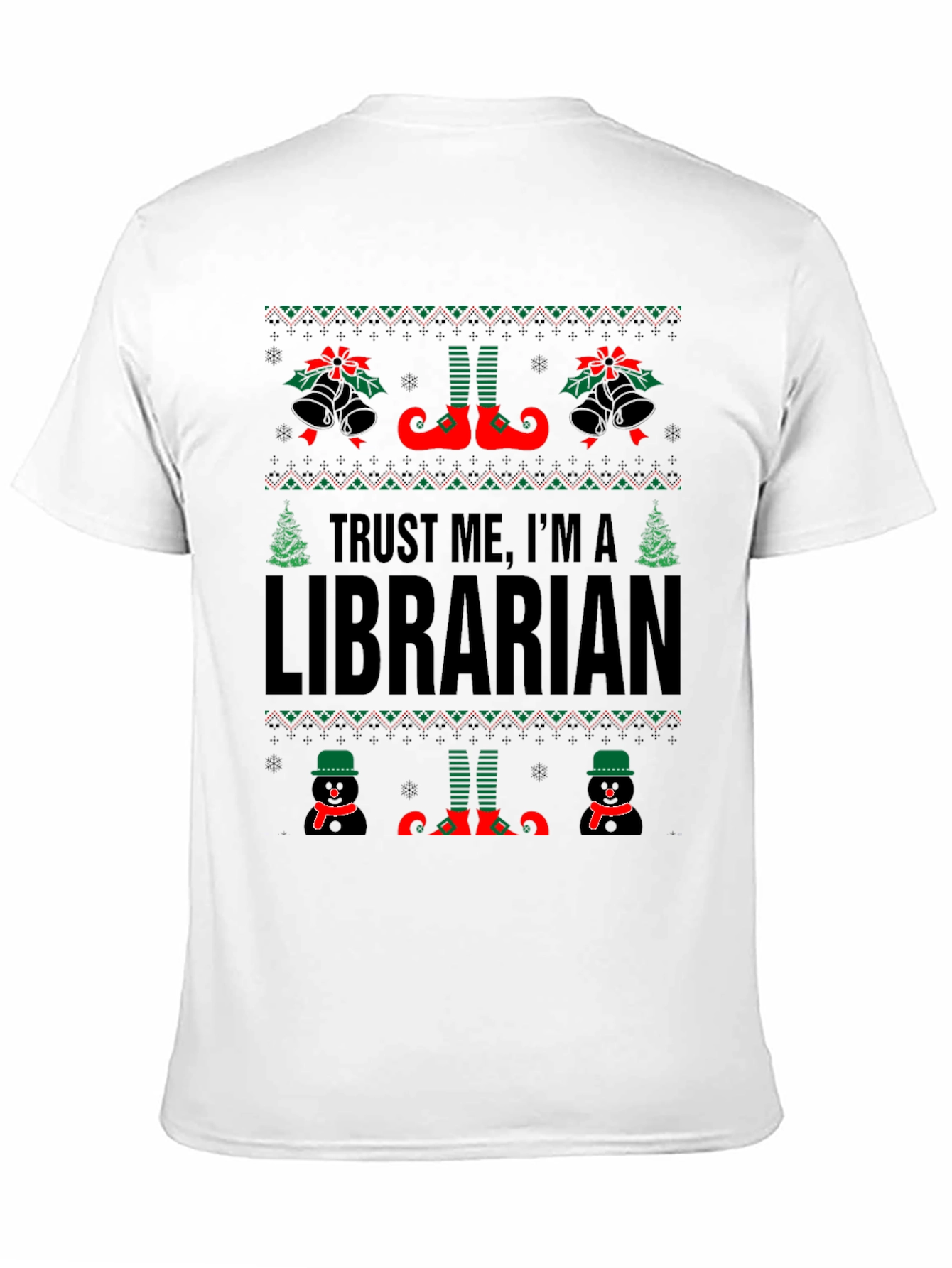 Trust Me Im A Librarian Christmas Sweater T-Shirt