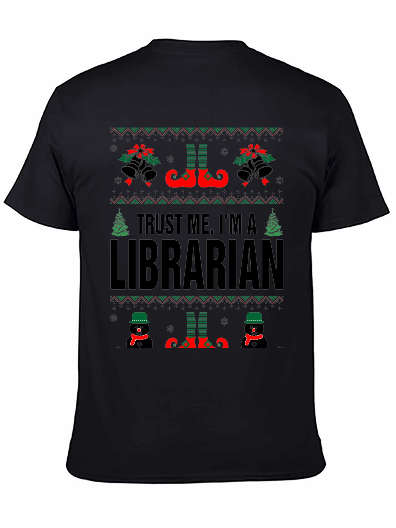 Trust Me Im A Librarian Christmas Sweater T-Shirt