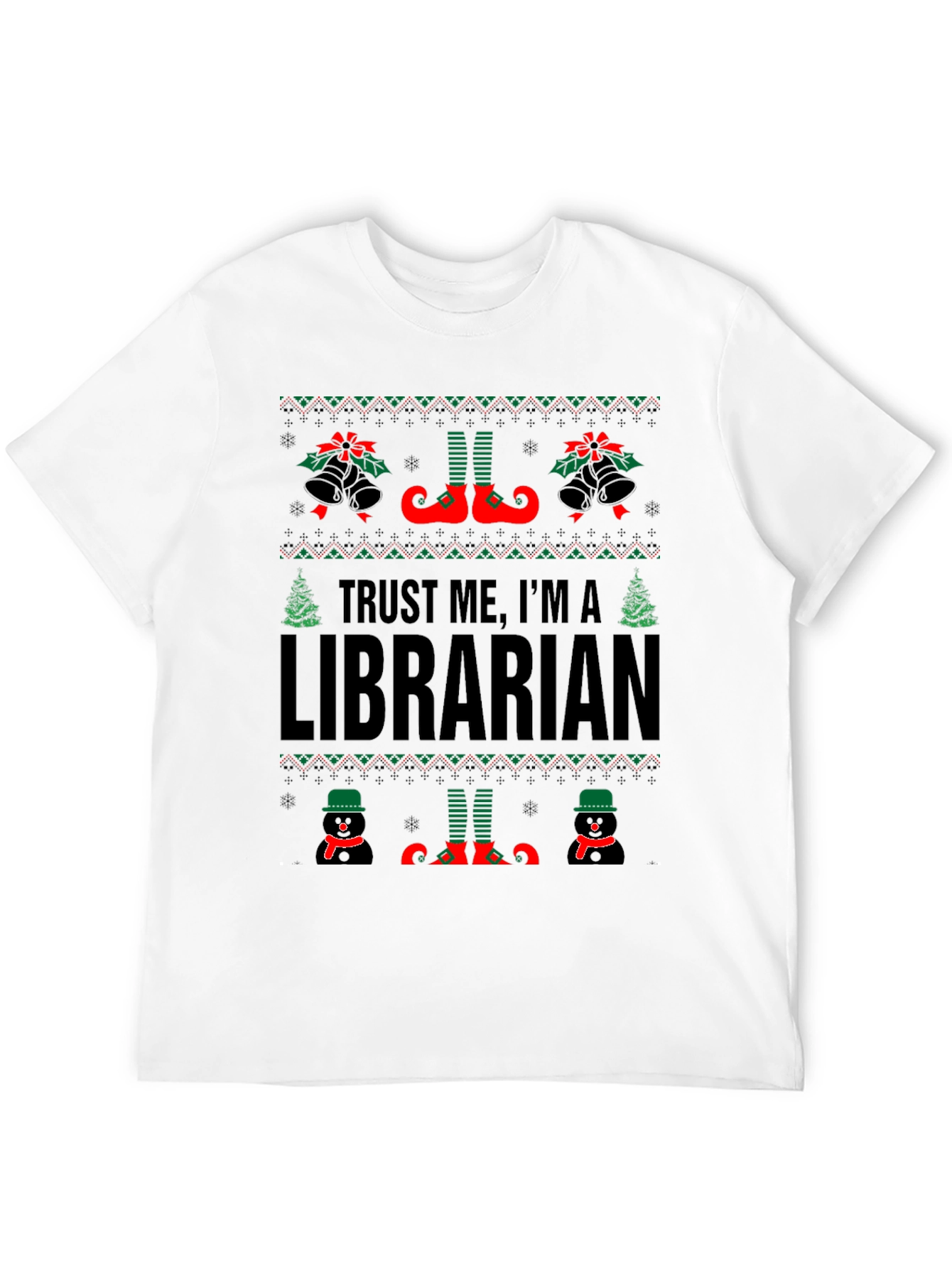 Trust Me Im A Librarian Christmas Sweater T-Shirt