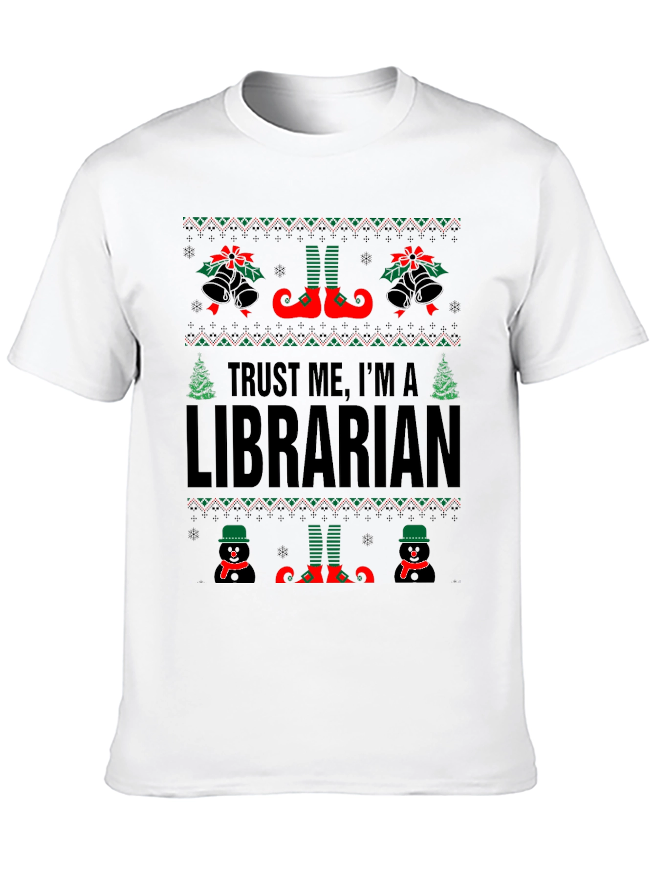 Trust Me Im A Librarian Christmas Sweater T-Shirt