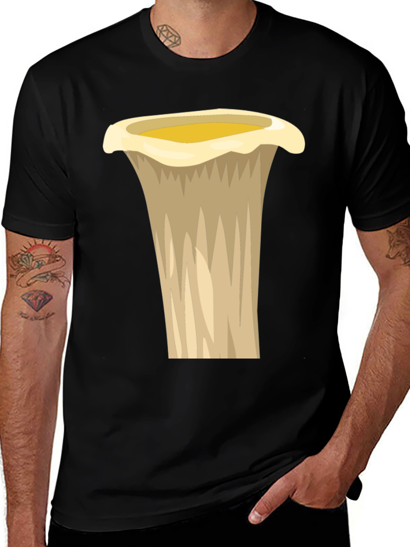 Chanterelle Mushroom Graphic Tee - Unique Design