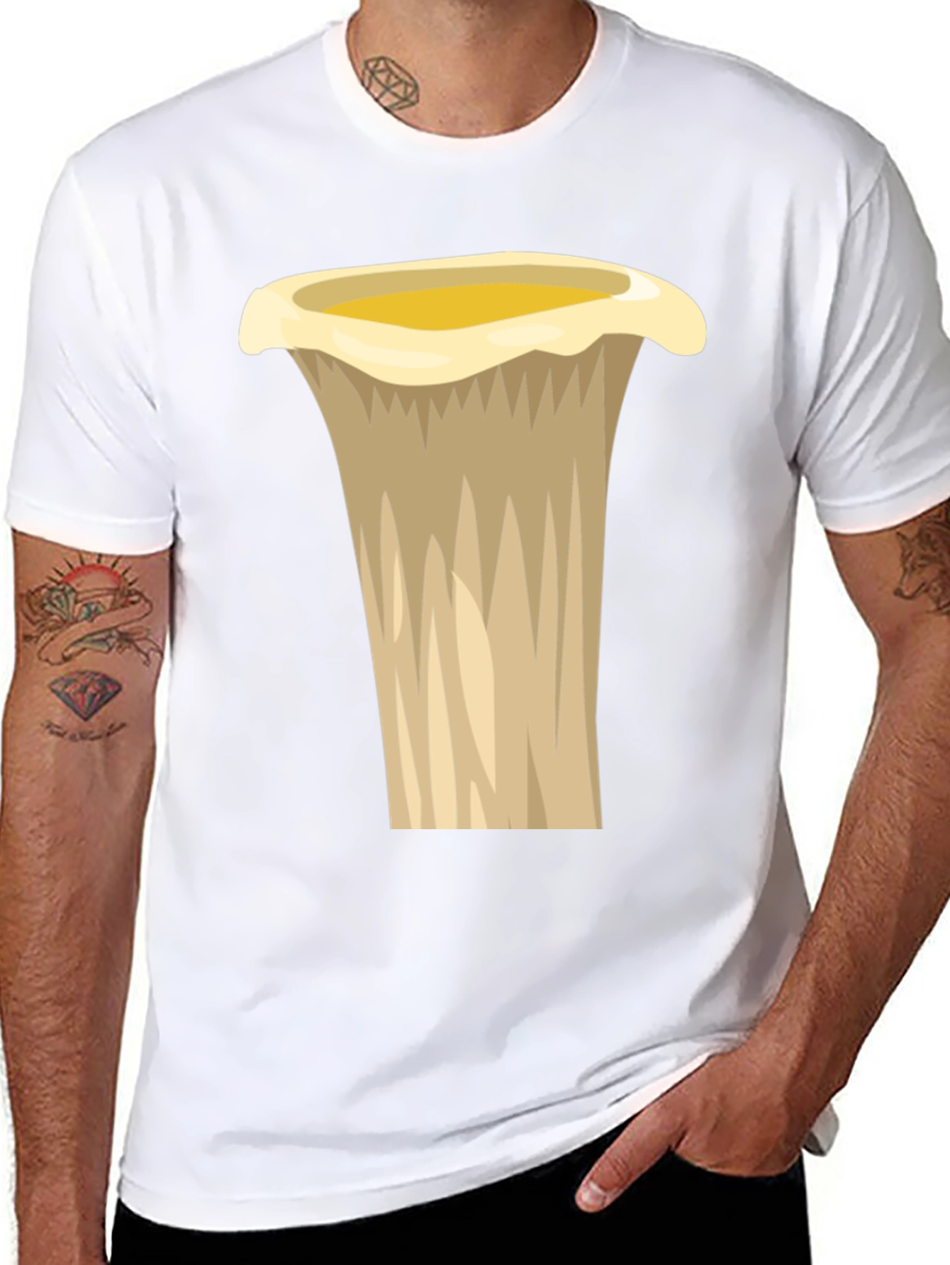 Chanterelle Mushroom Graphic Tee - Unique Design