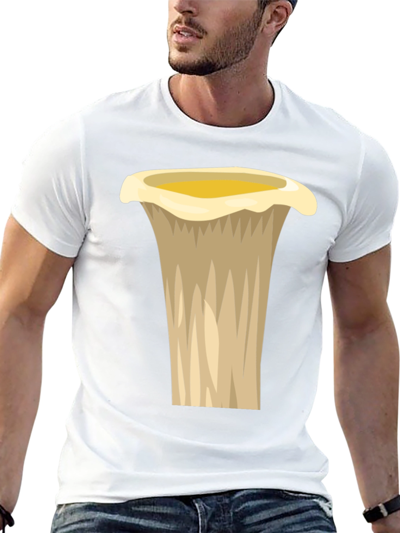 Chanterelle Mushroom Graphic Tee - Unique Design