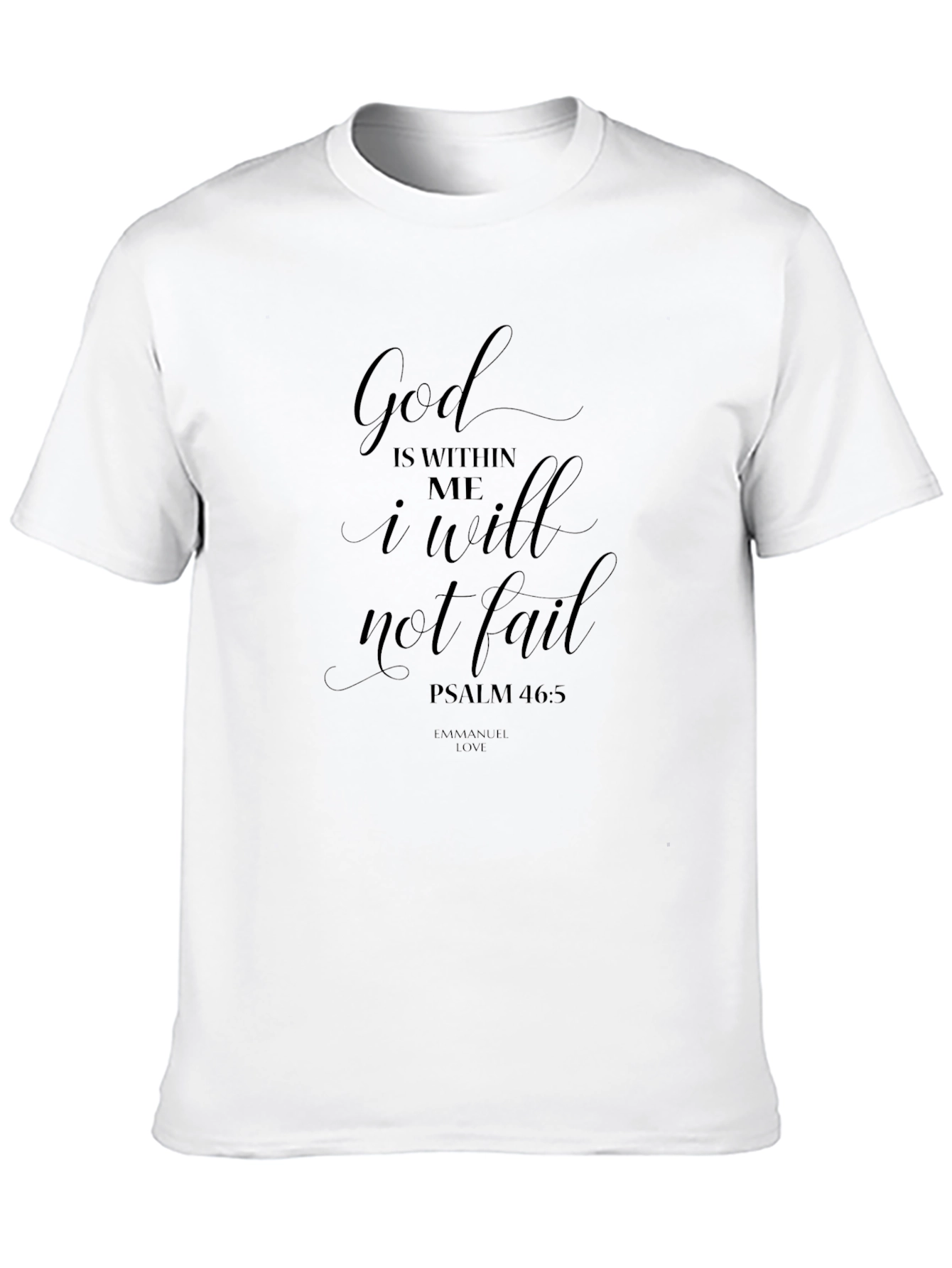 Faith-Inspired Black Tee: God is Within Me