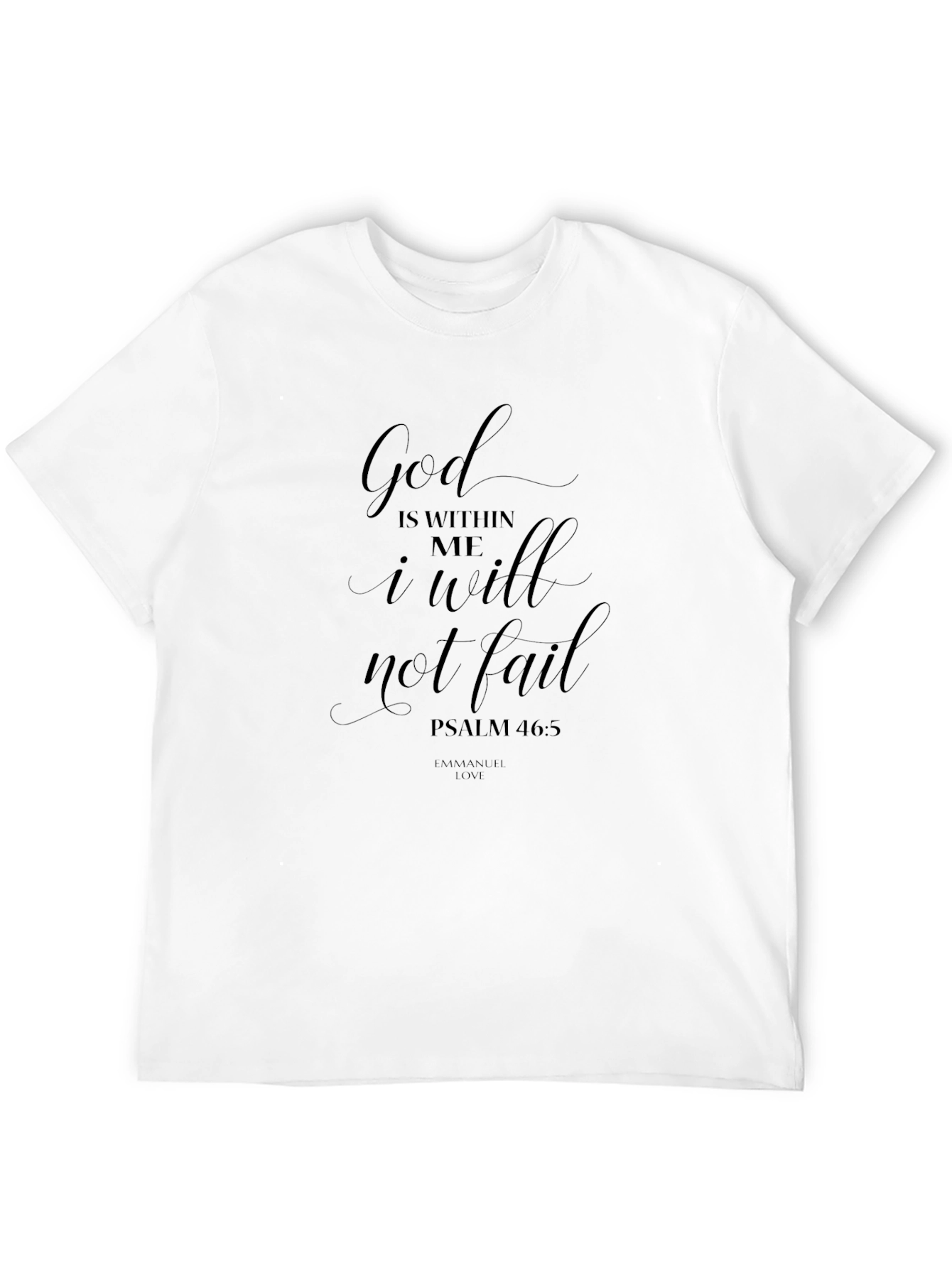 Faith-Inspired Black Tee: God is Within Me