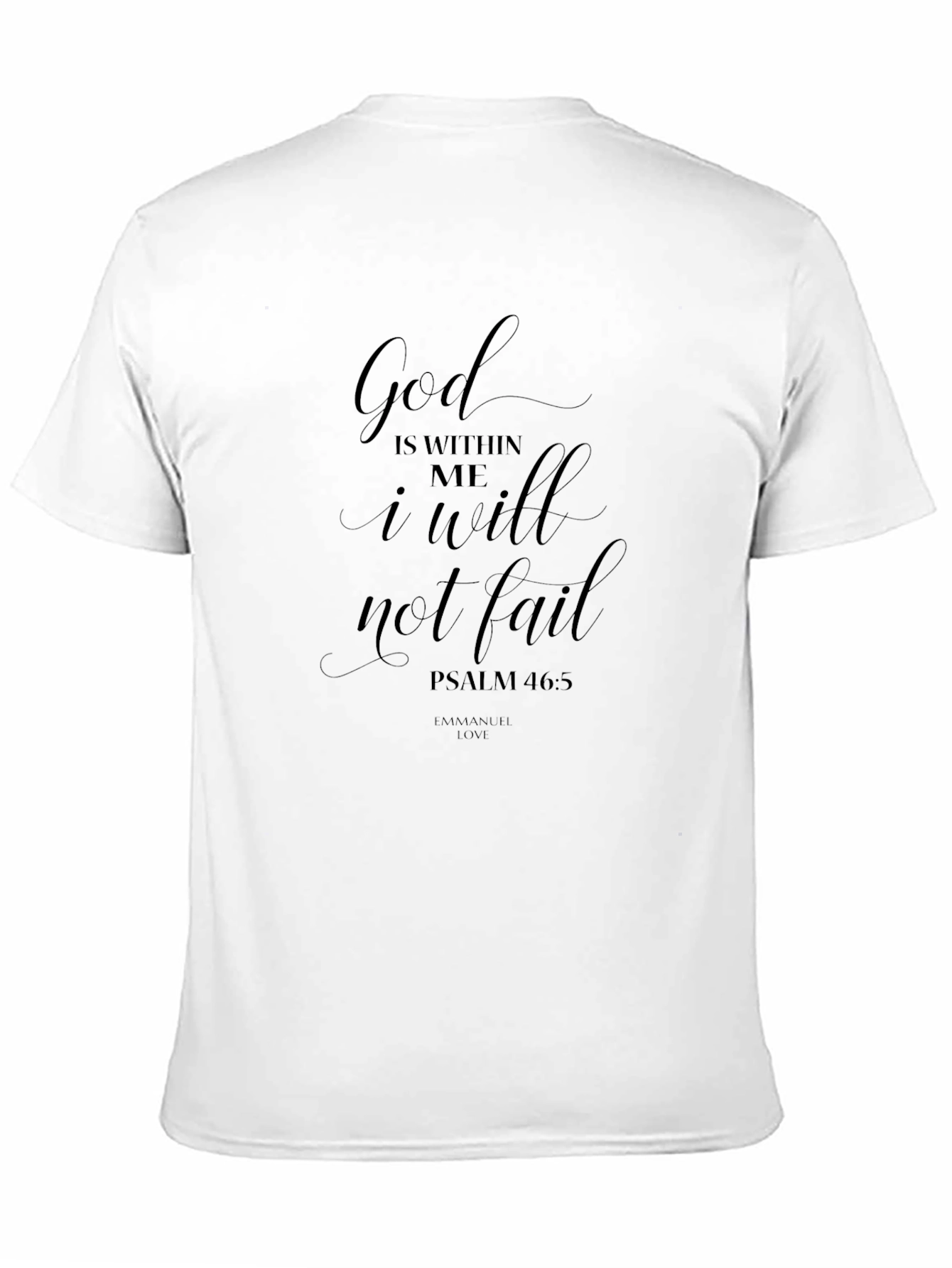 Faith-Inspired Black Tee: God is Within Me