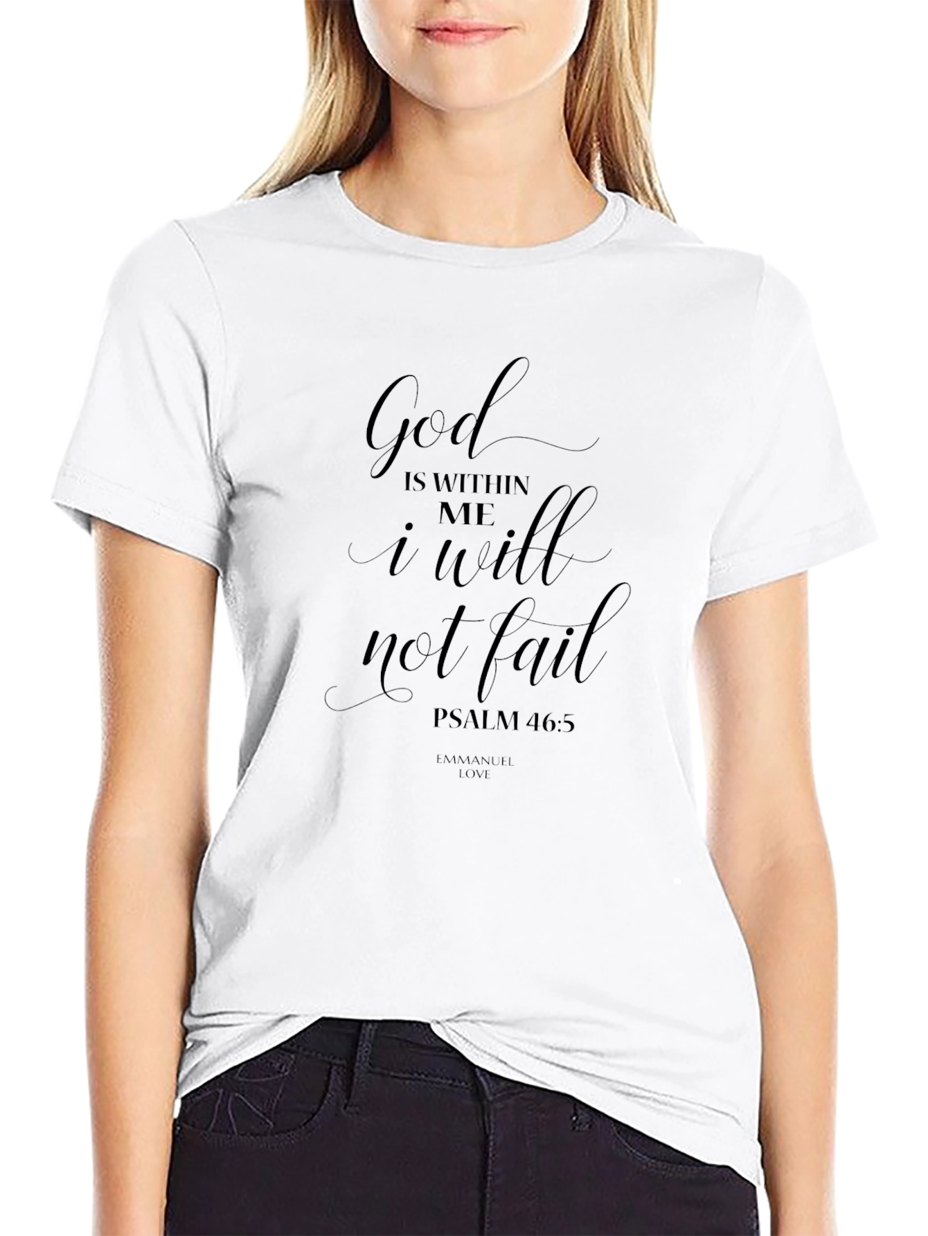 Faith-Inspired Black Tee: God is Within Me