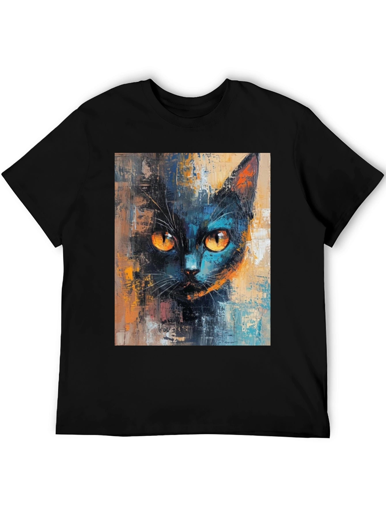 Black Cat Art T-Shirt