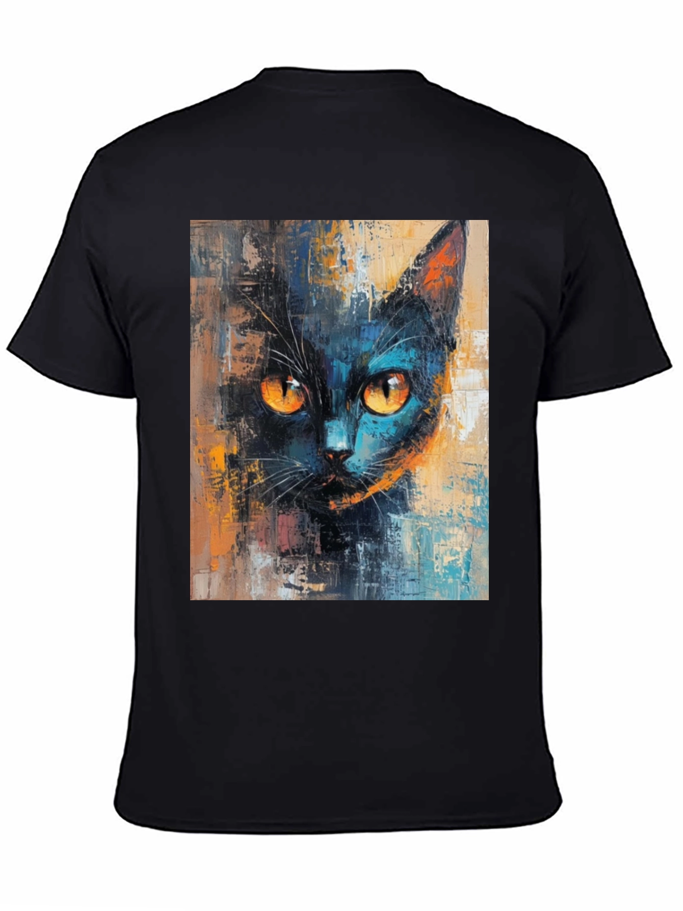 Black Cat Art T-Shirt