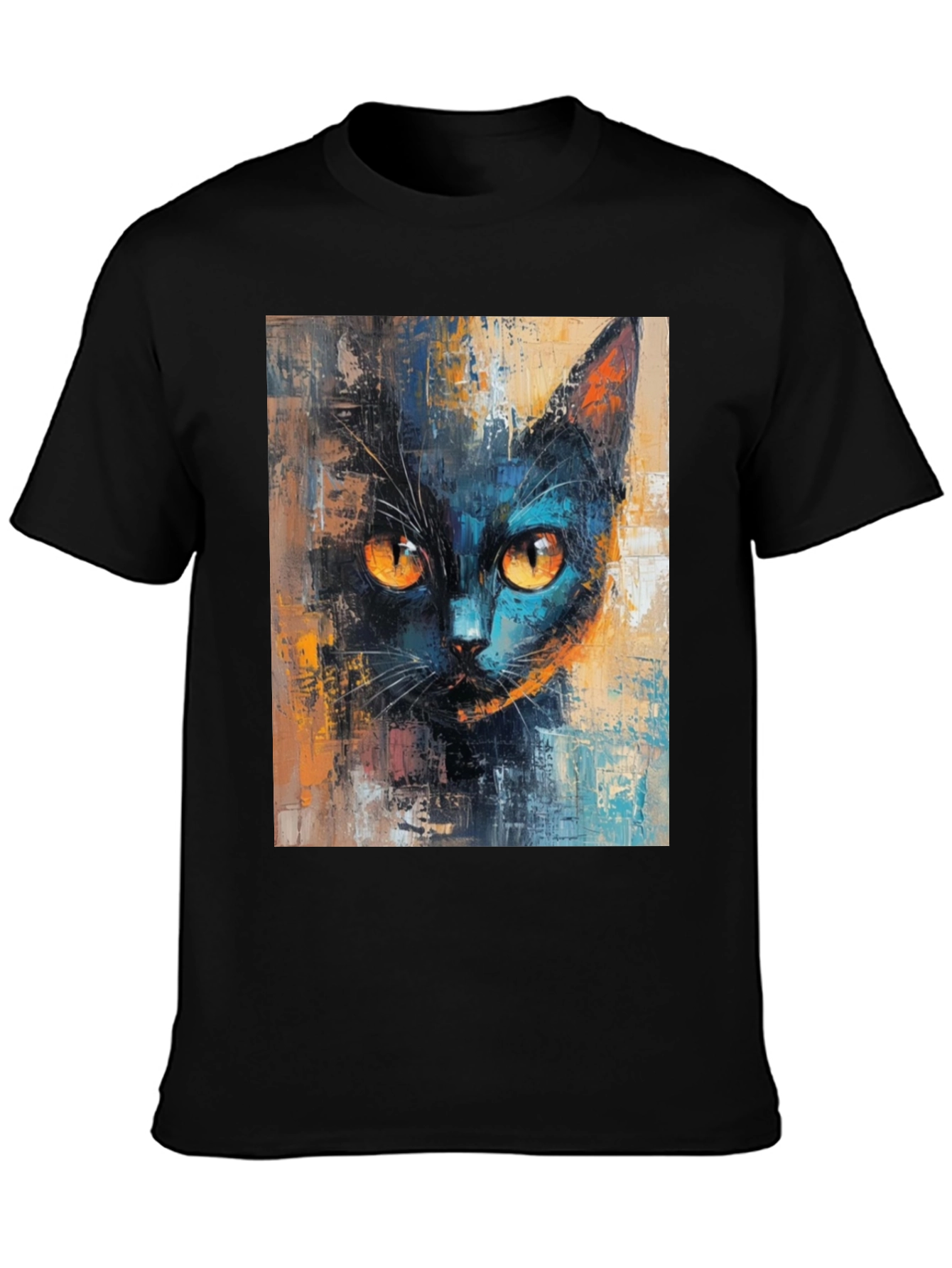 Black Cat Art T-Shirt