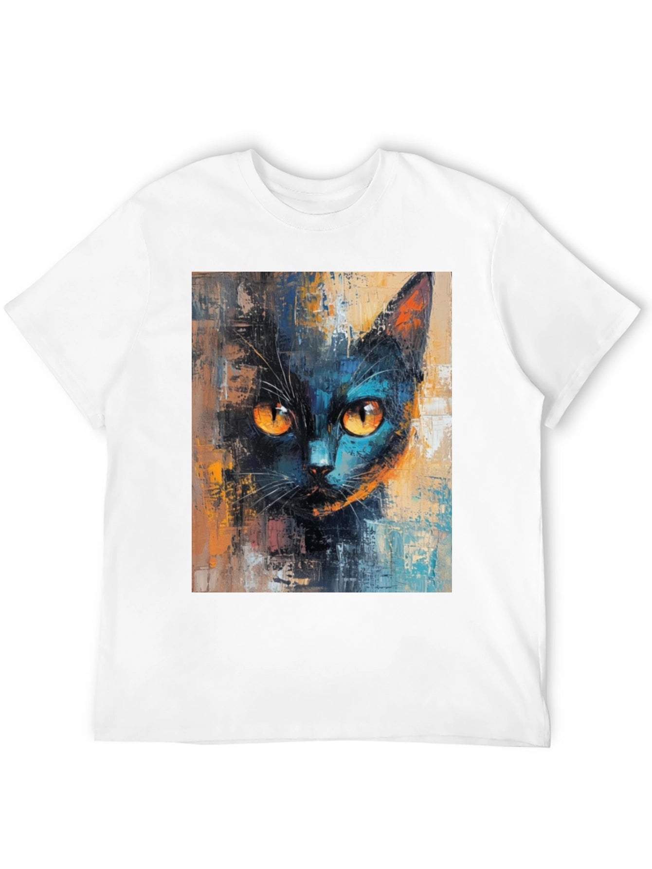 Black Cat Art T-Shirt