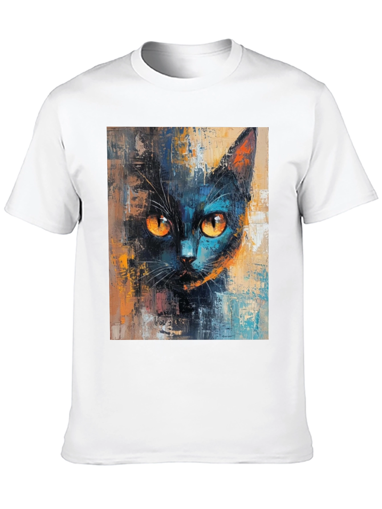 Black Cat Art T-Shirt