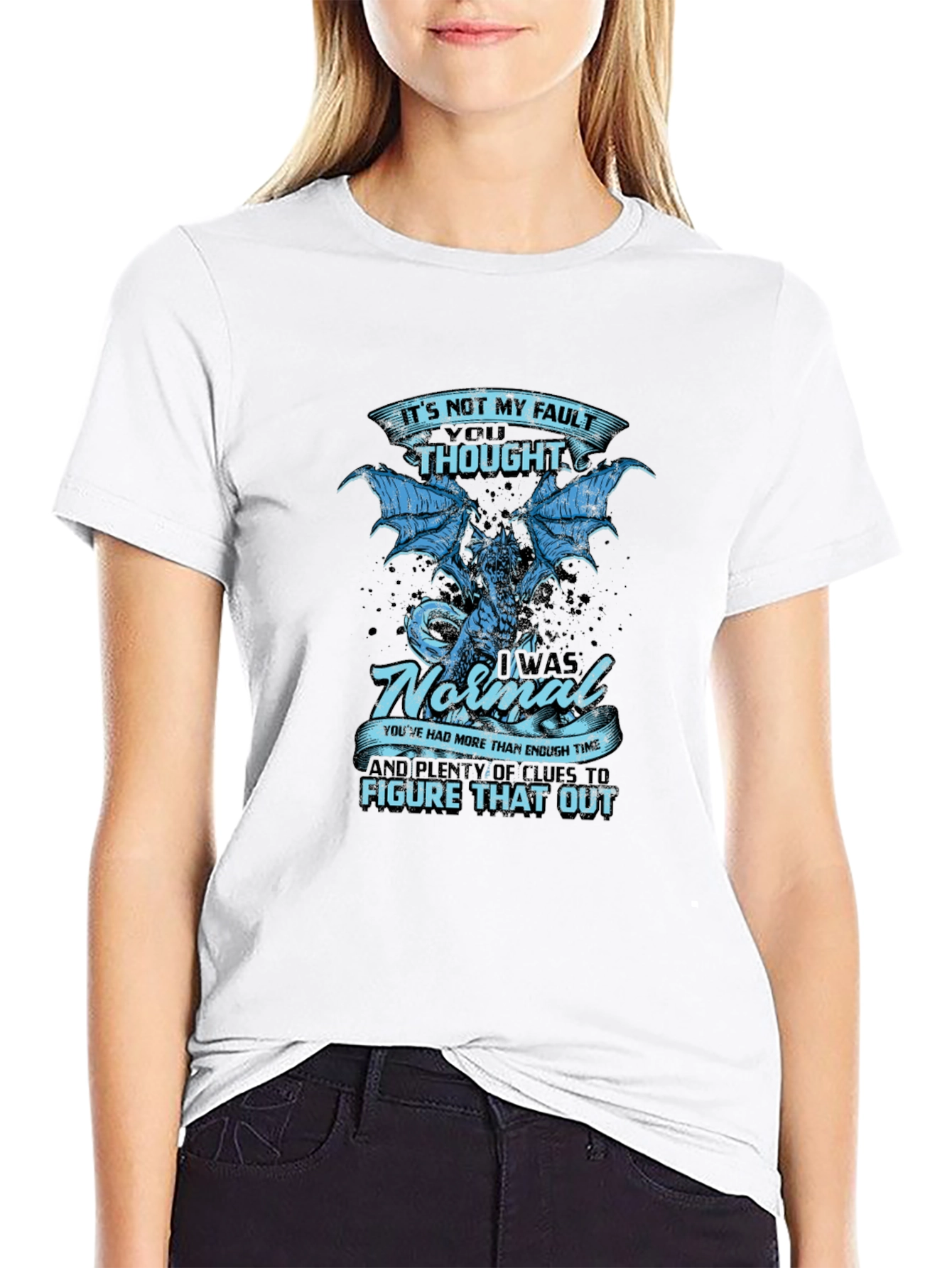 Its Not My Fault Dragon Graphic Tee