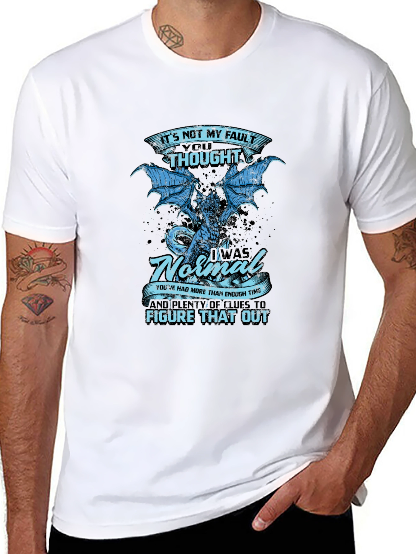 Its Not My Fault Dragon Graphic Tee